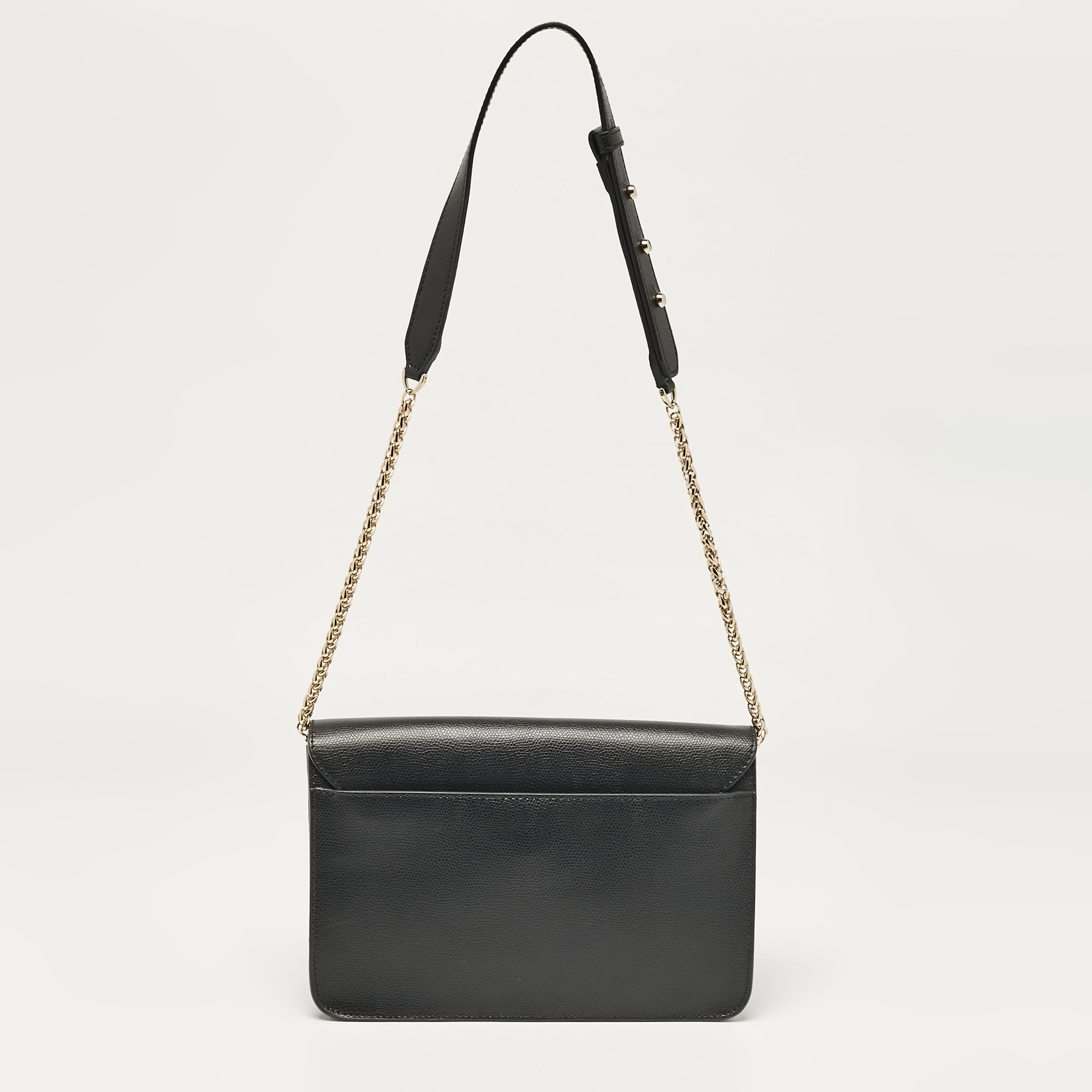 Furla Black Leather Metropolis Shoulder Bag