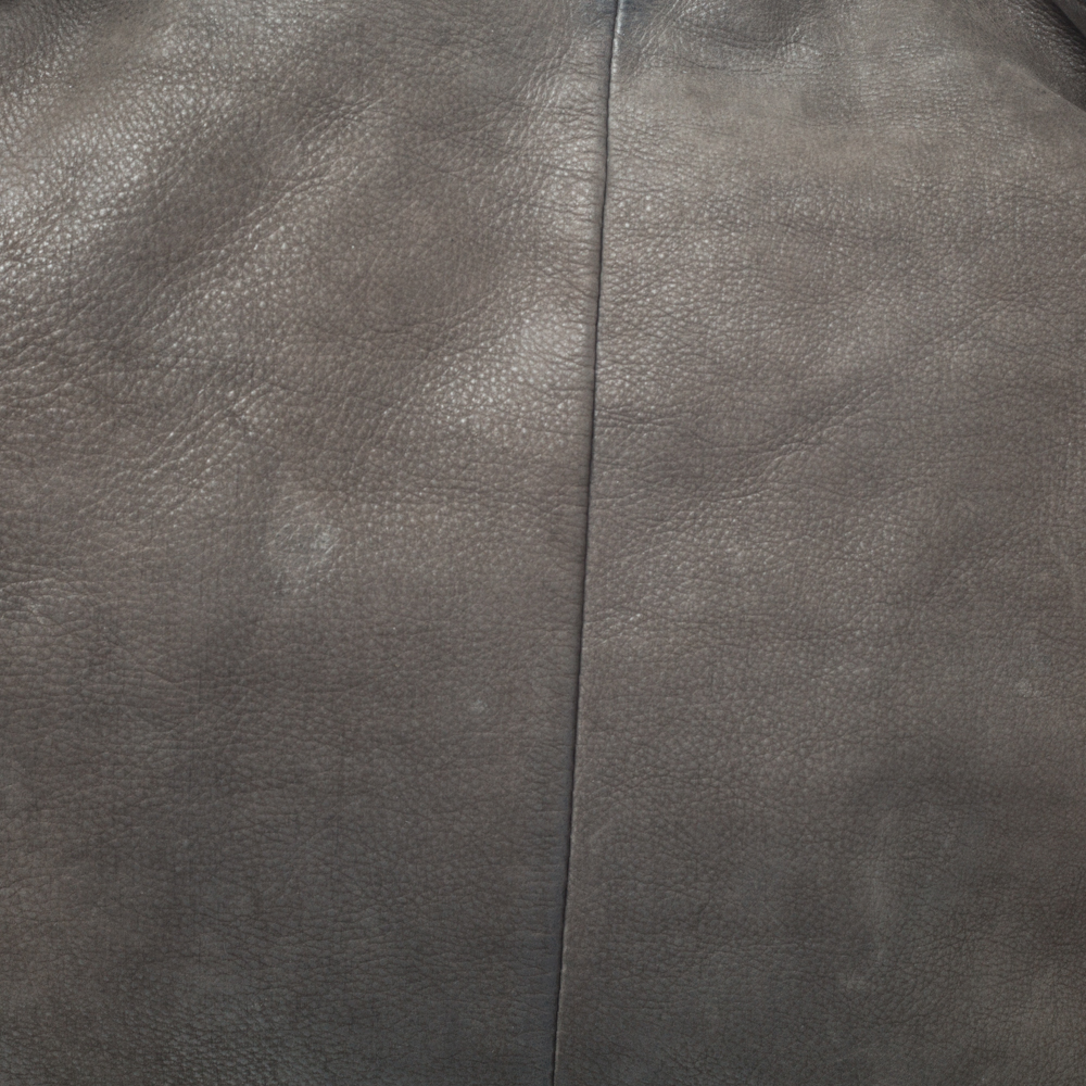Furla Grey Leather Hobo
