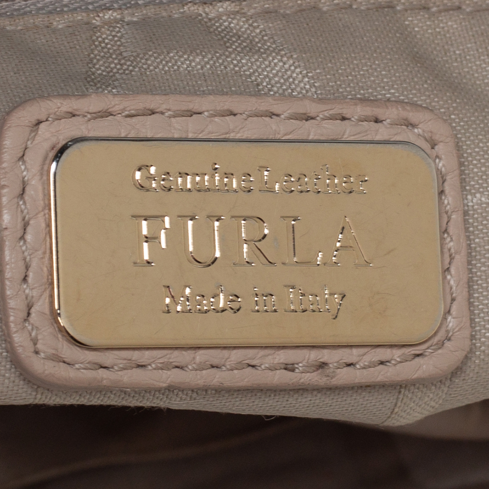 Furla Multicolor Leather Flap Top Handle Bag