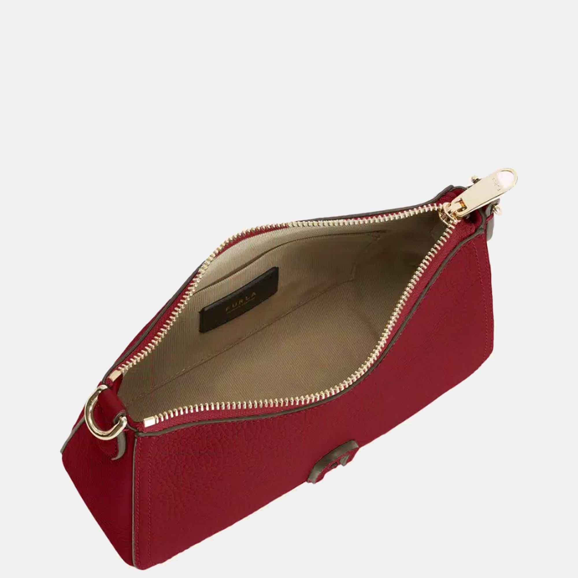 Furla Red Leather Atena Crossbody Bag