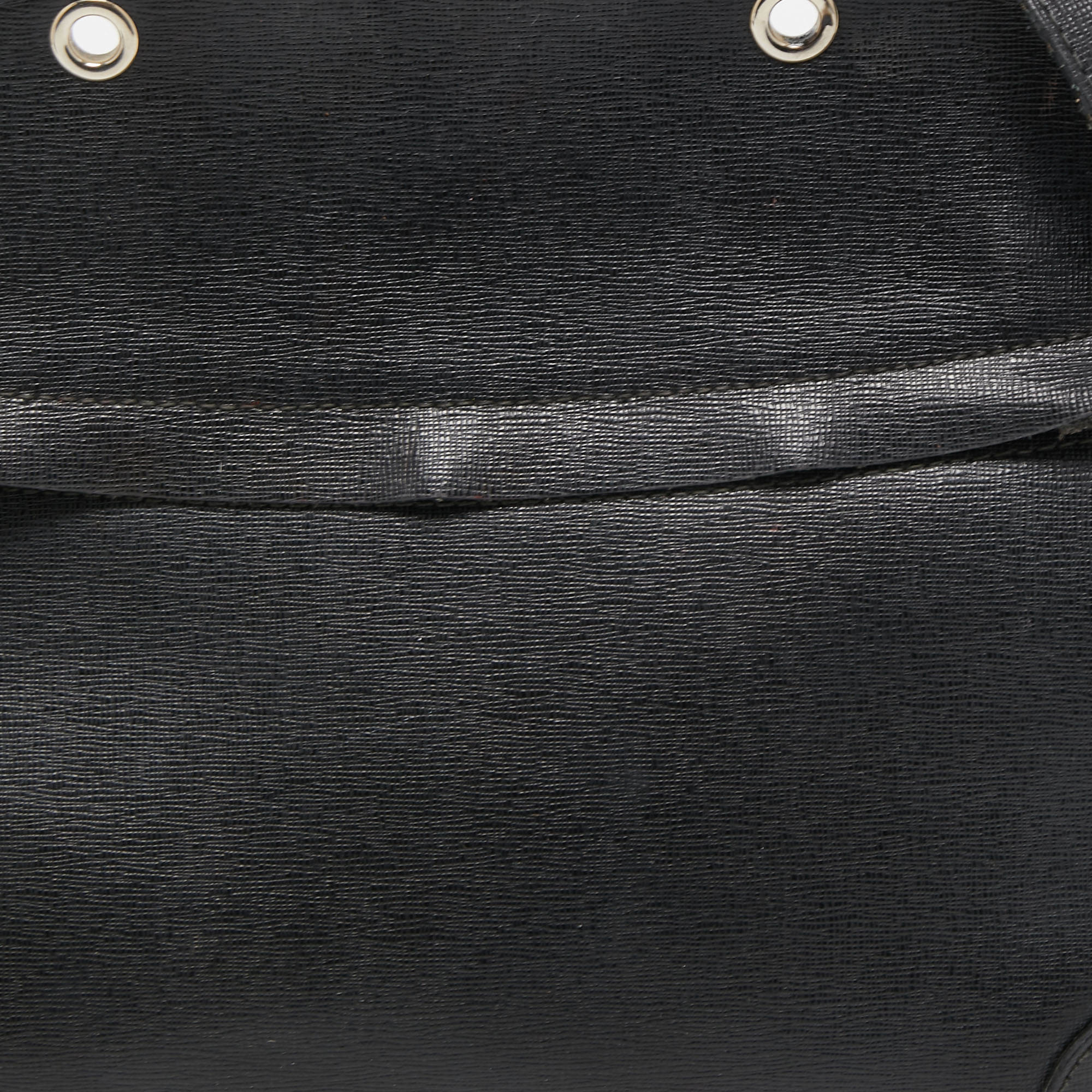 Furla Black Leather Piper Satchel