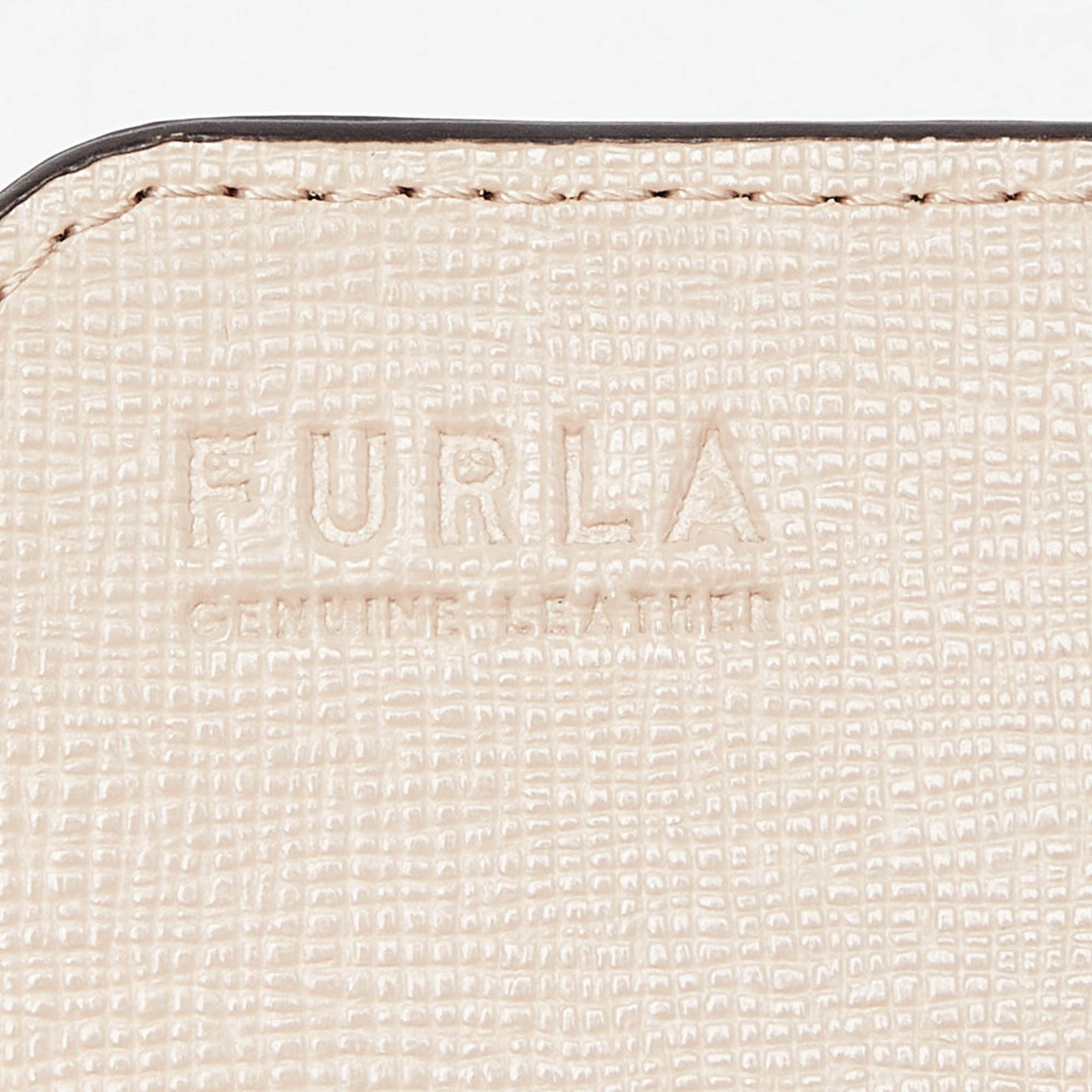 Furla Grey Leather Flap Continental Wallet