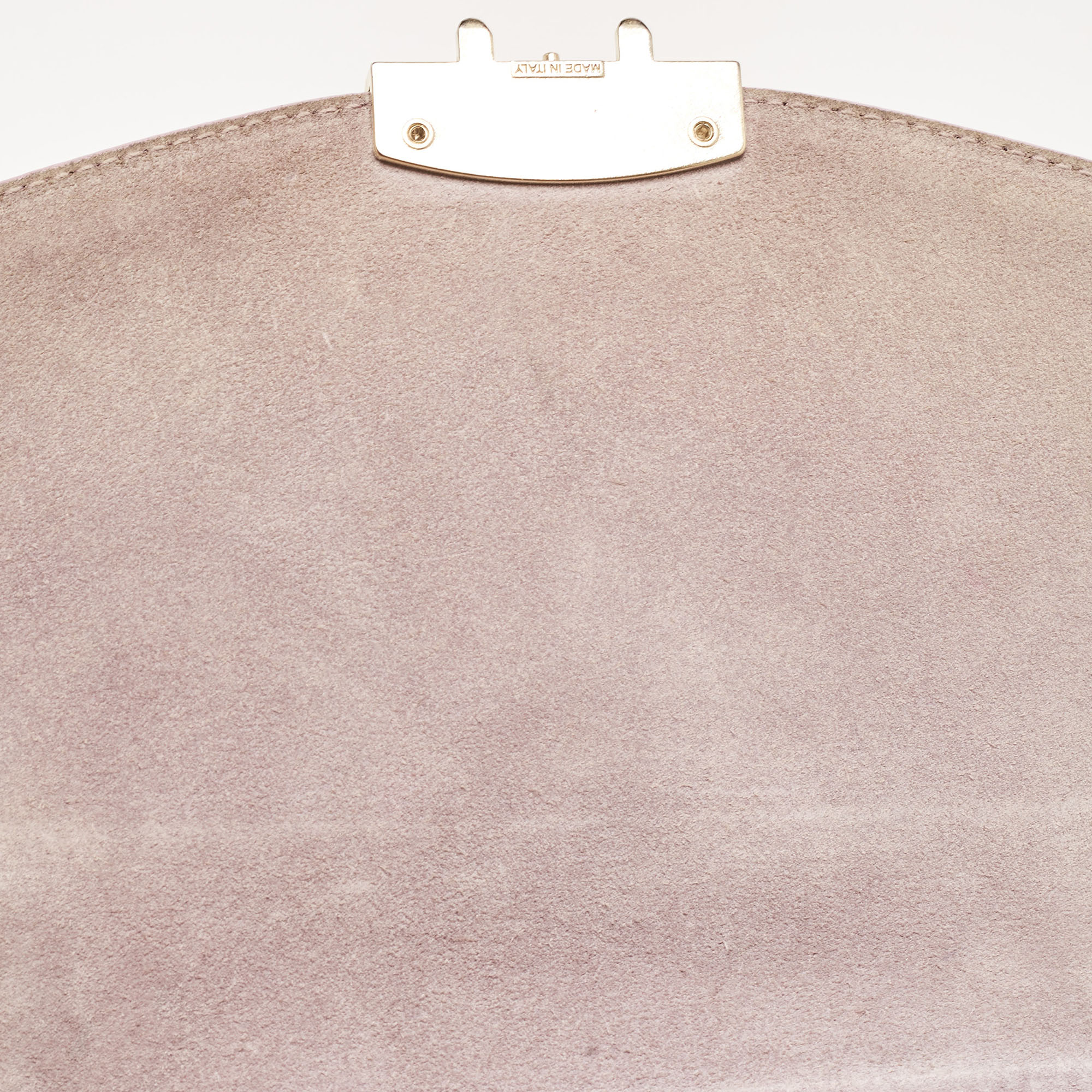 Furla Lilac Leather Metropolis Shoulder Bag