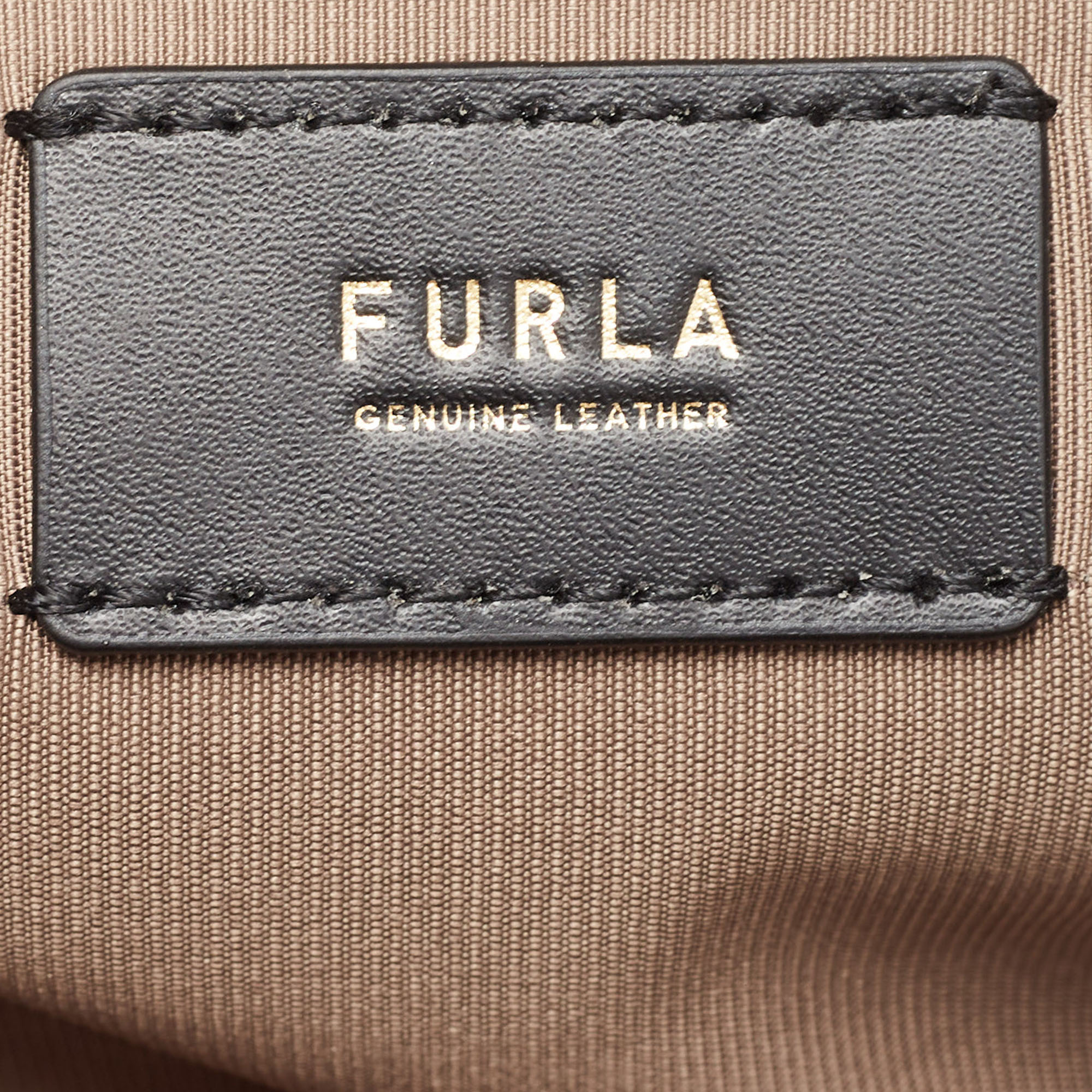Furla Brown Leather Lavinia Medium Tote