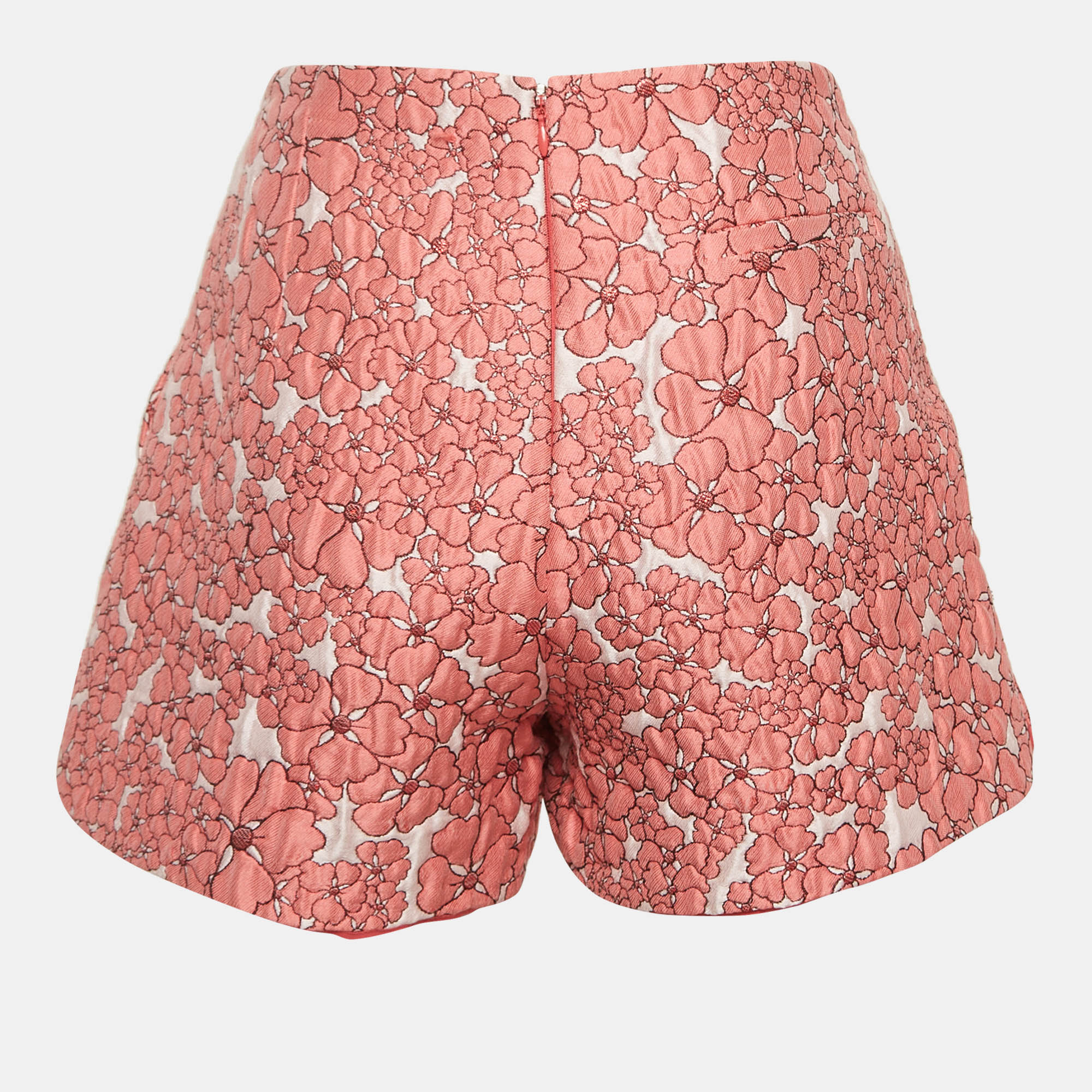 Giamba Pink Floral Jacquard Shorts S