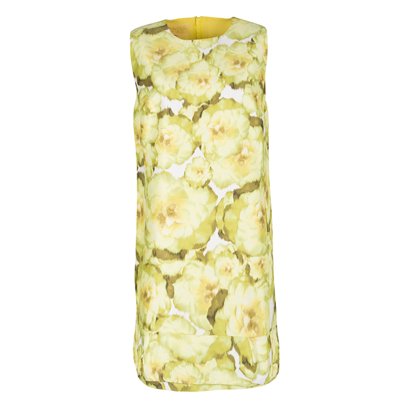 Image of Giambattista Valli Multicolor Floral Print Sleeveless Dress M