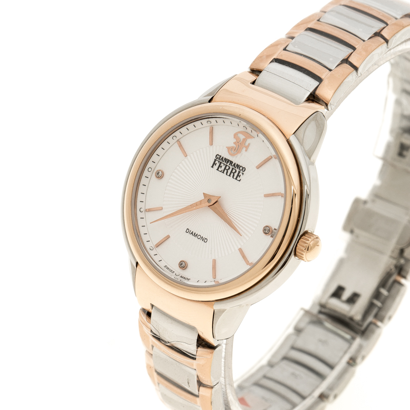 Gianfranco Ferre White Rose Gold-Plated Steel Women's Wristwatch
Gianfranco Ferre White Rose Gold-Plated Steel Women's Wristwatch