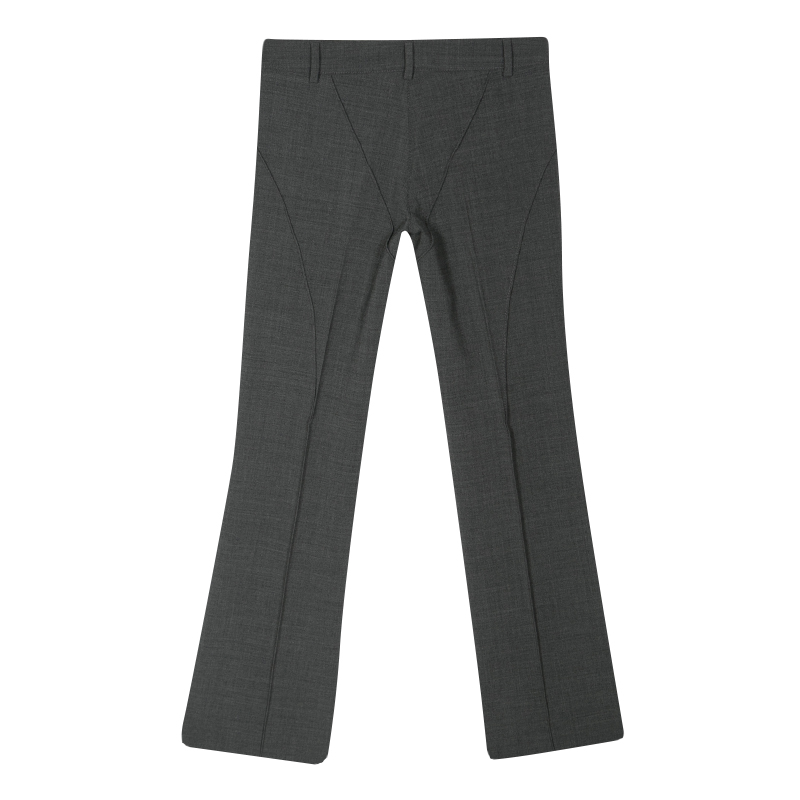 

GF Ferre Grey Pintuck Stitch Detail Straight Fit Trousers