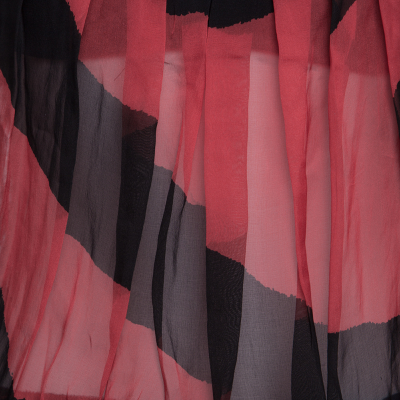 GF Ferre Multicolor Striped Lurex Knit Trim Sleeveless Bustier Top S