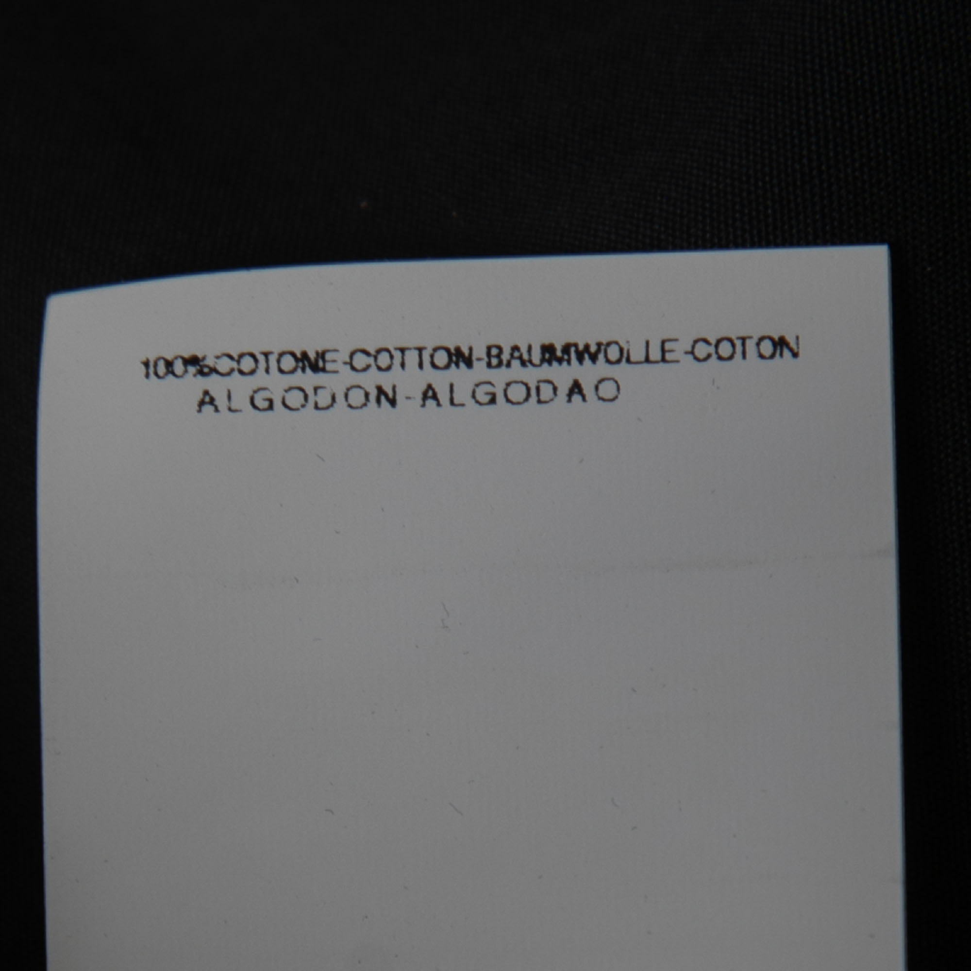 Gianfranco Ferre Vintage Black Cotton Button Detail Tie-Fastening Shirt XL