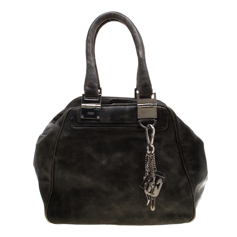 Image of Gianfranco Ferre Grey Leather Satchel