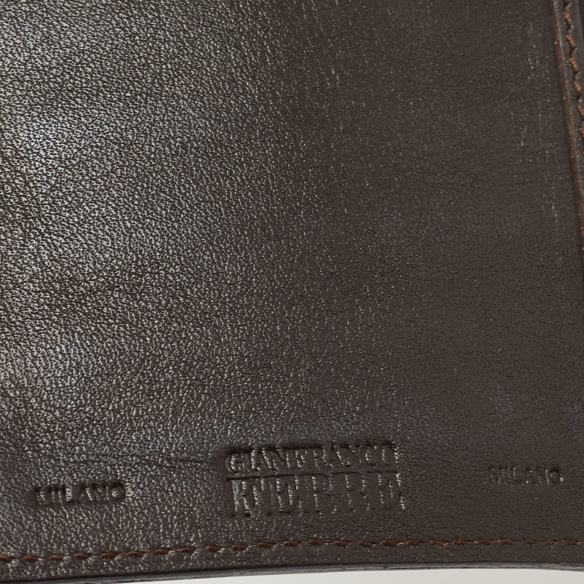 Gianfranco Ferre Beige Alligator Leather Bifold Wallet