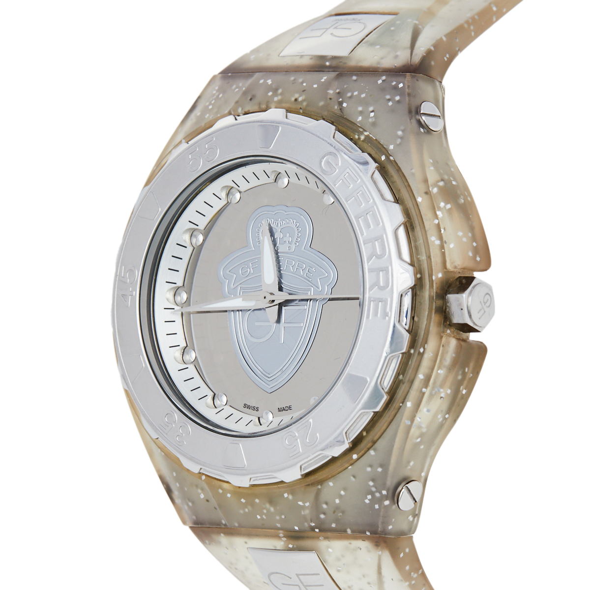 

Gianfranco Ferre Silver Stainless Steel Rubber GF.9024J Unisex Wristwatch