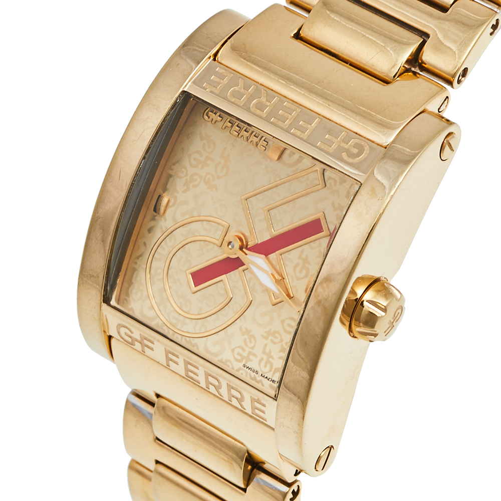 

GF Ferre Champagne Gold Plated Stainless Steel GF.9046L/25M Women's Wristwatch