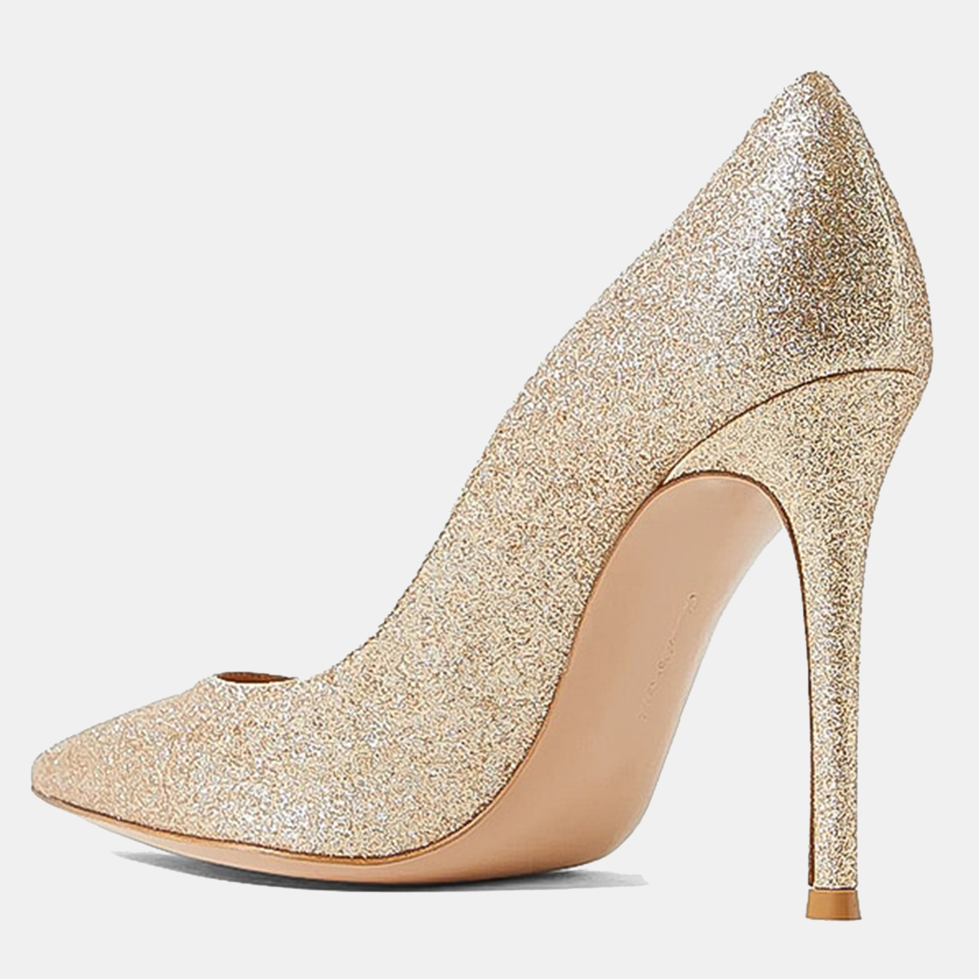 Gianvito Rossi Golden Leather Starlight Heels EU 36