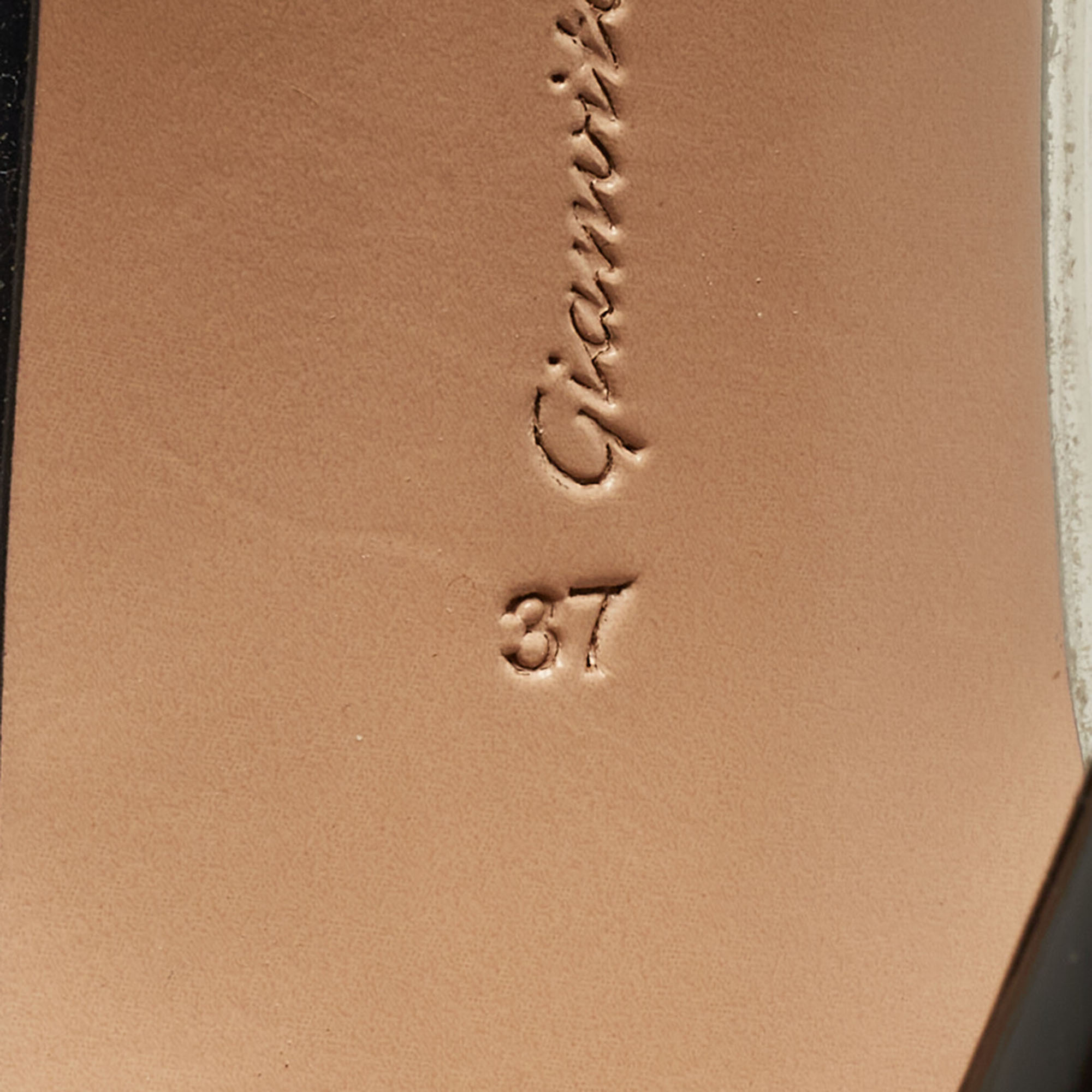 Gianvito Rossi Black Patent Leather And PVC Plexi Pumps Size 37