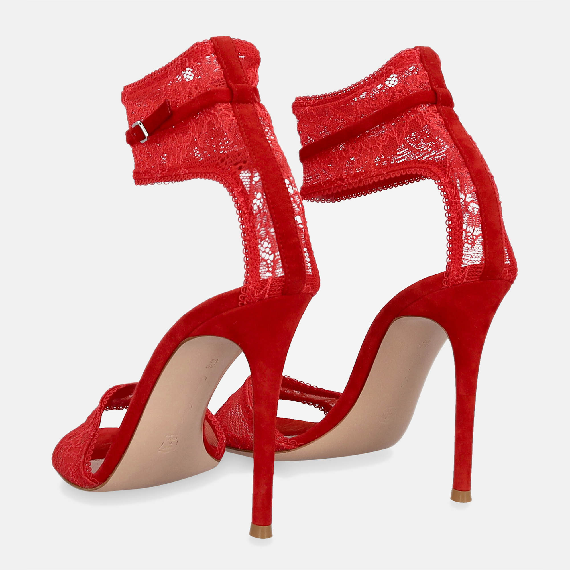 Gianvito Rossi  Women's Fabric Sandals - Red - EU 39.5