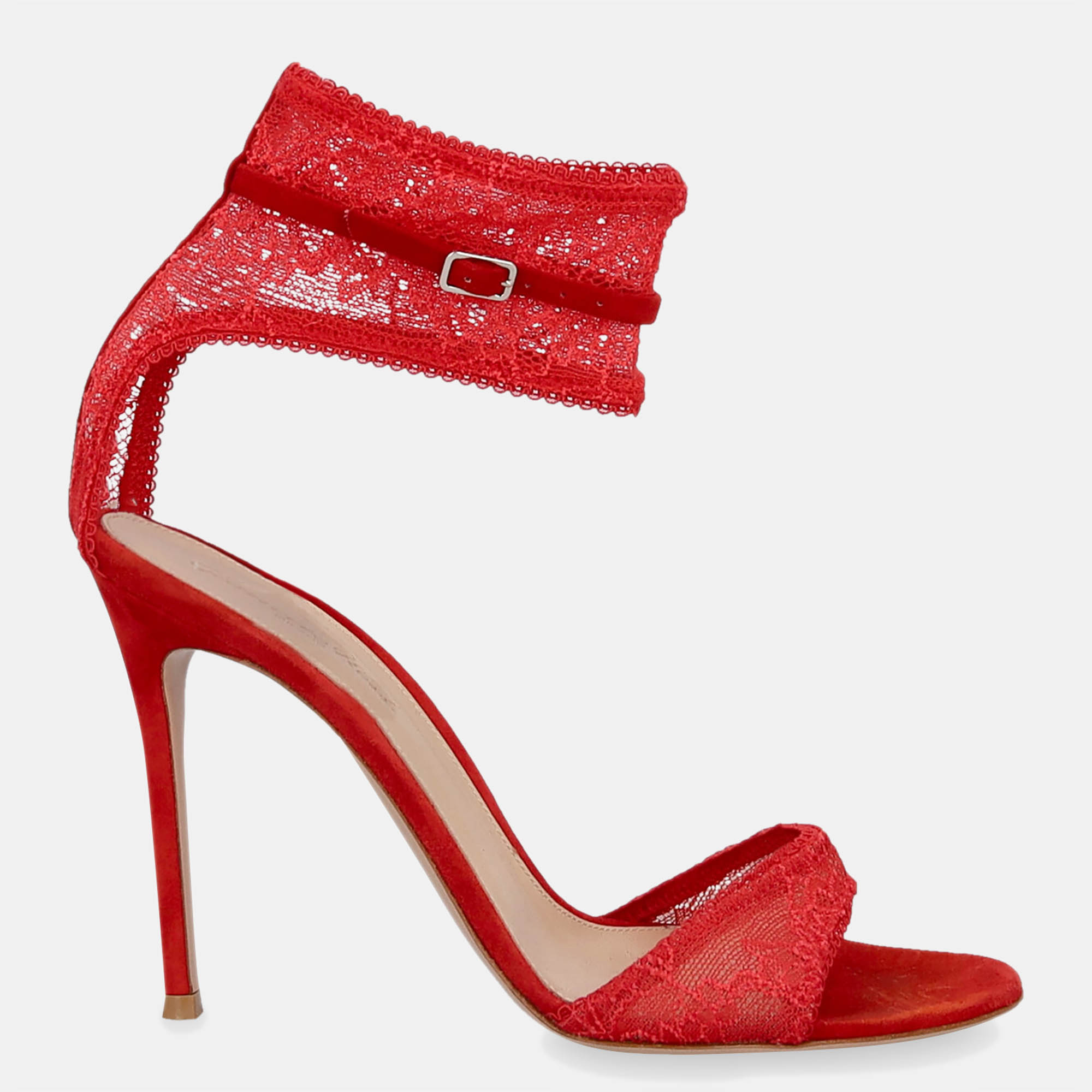 Gianvito Rossi  Women's Fabric Sandals - Red - EU 39.5