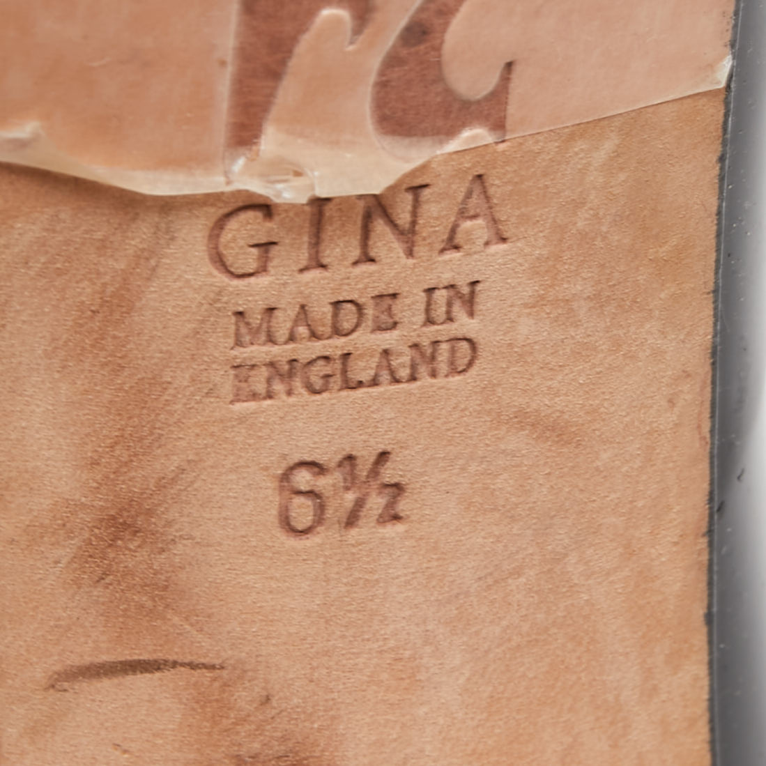 Gina Black Patent Leather Crystal Embellished Heel Peep Toe Platform Pumps Size 39.5
