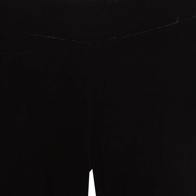 Giorgio Armani Black High Waist Velvet Pants M