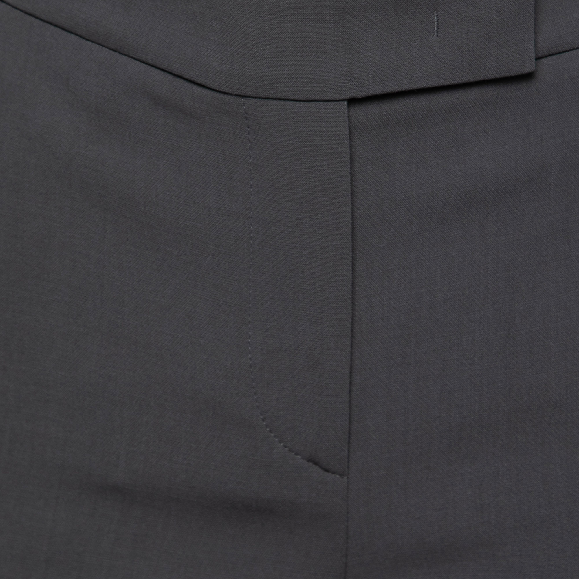 Giorgio Armani Charcoal Grey Wool Trousers L