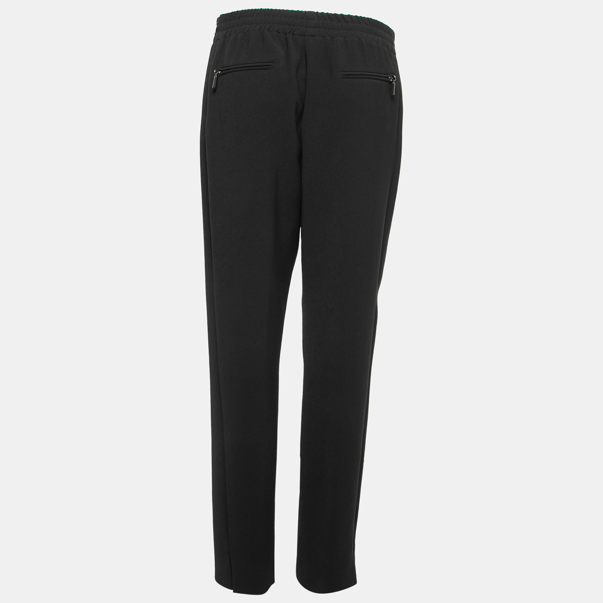 

Giorgio Armani Black Wool Crepe Tailored Pants