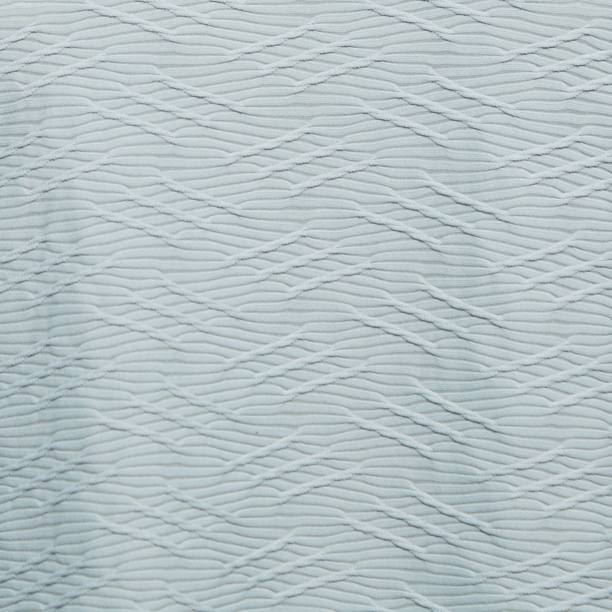 Giorgio Armani Grey Textured Knit Long Sleeve Top M