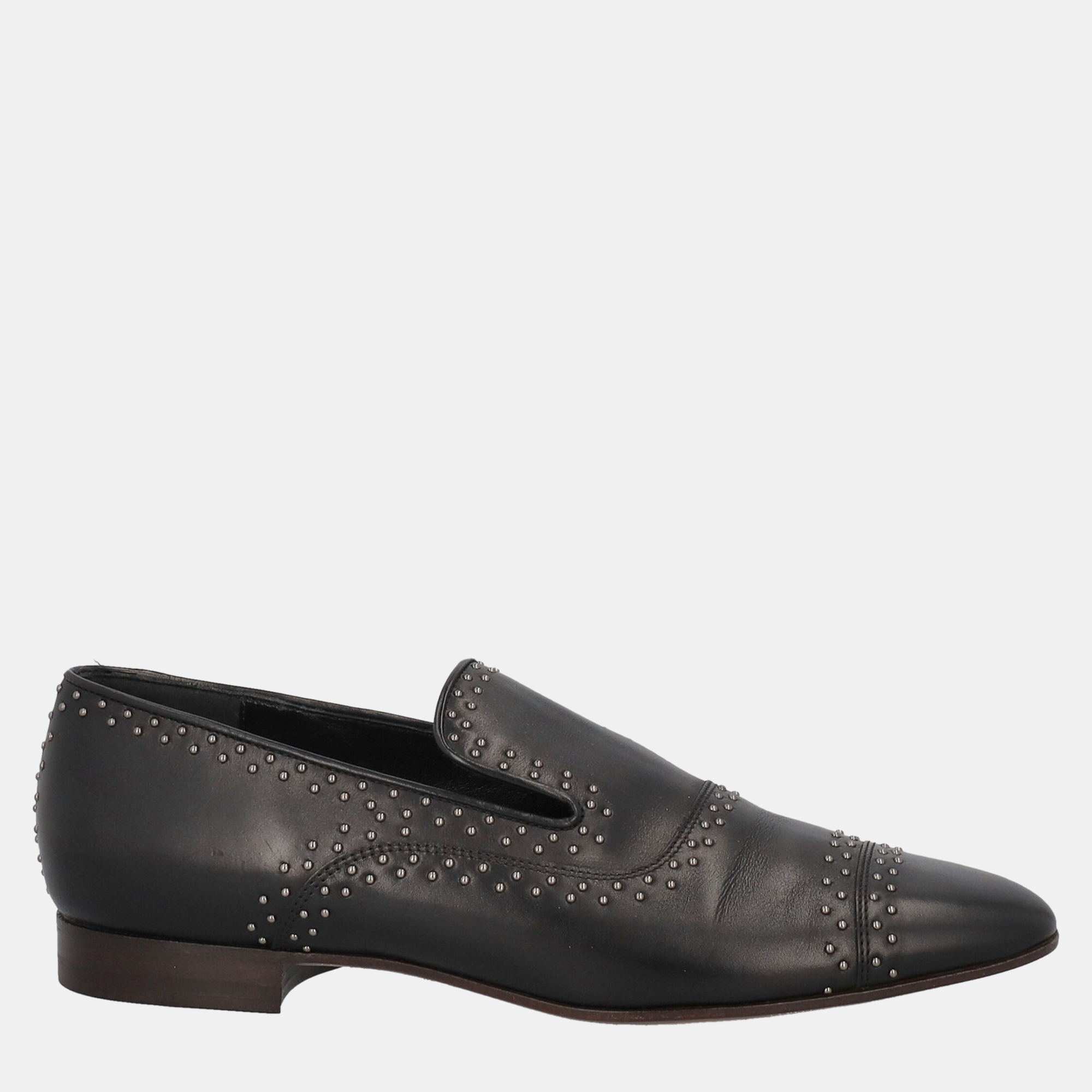 Giorgio Armani  Women's Leather Loafers - Black - EU 37