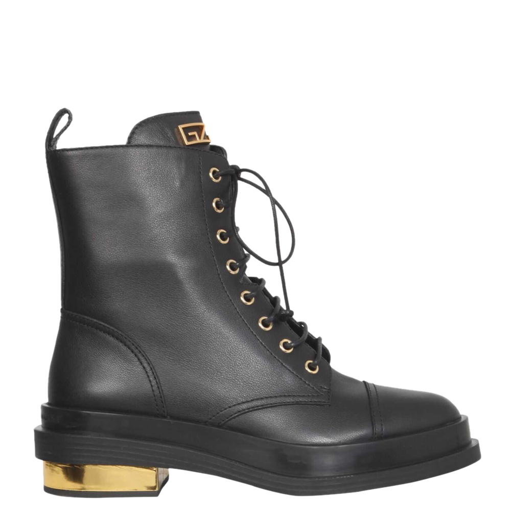 Giuseppe Zanotti Black Leather Chelsey Boots Size IT 38