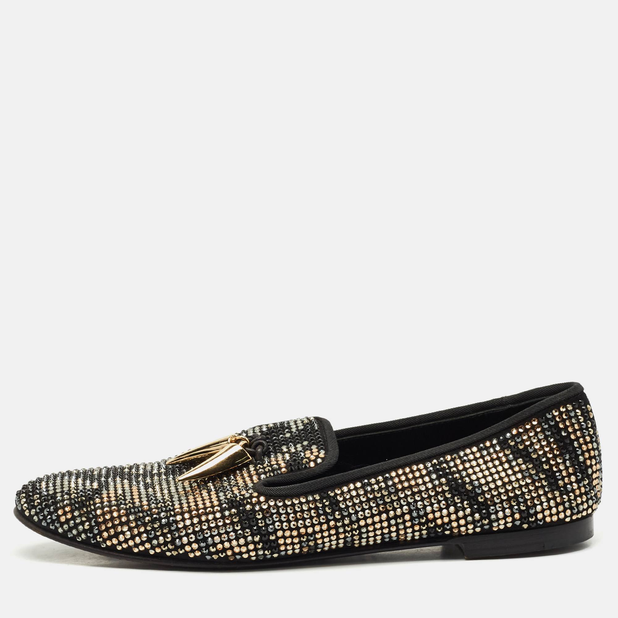 Giuseppe Zanotti Black Suede Crystal Embellished Shark Tooth Smoking Slippers Size
Giuseppe Zanotti Black Suede Crystal Embellished Shark Tooth Smoking Slippers Size