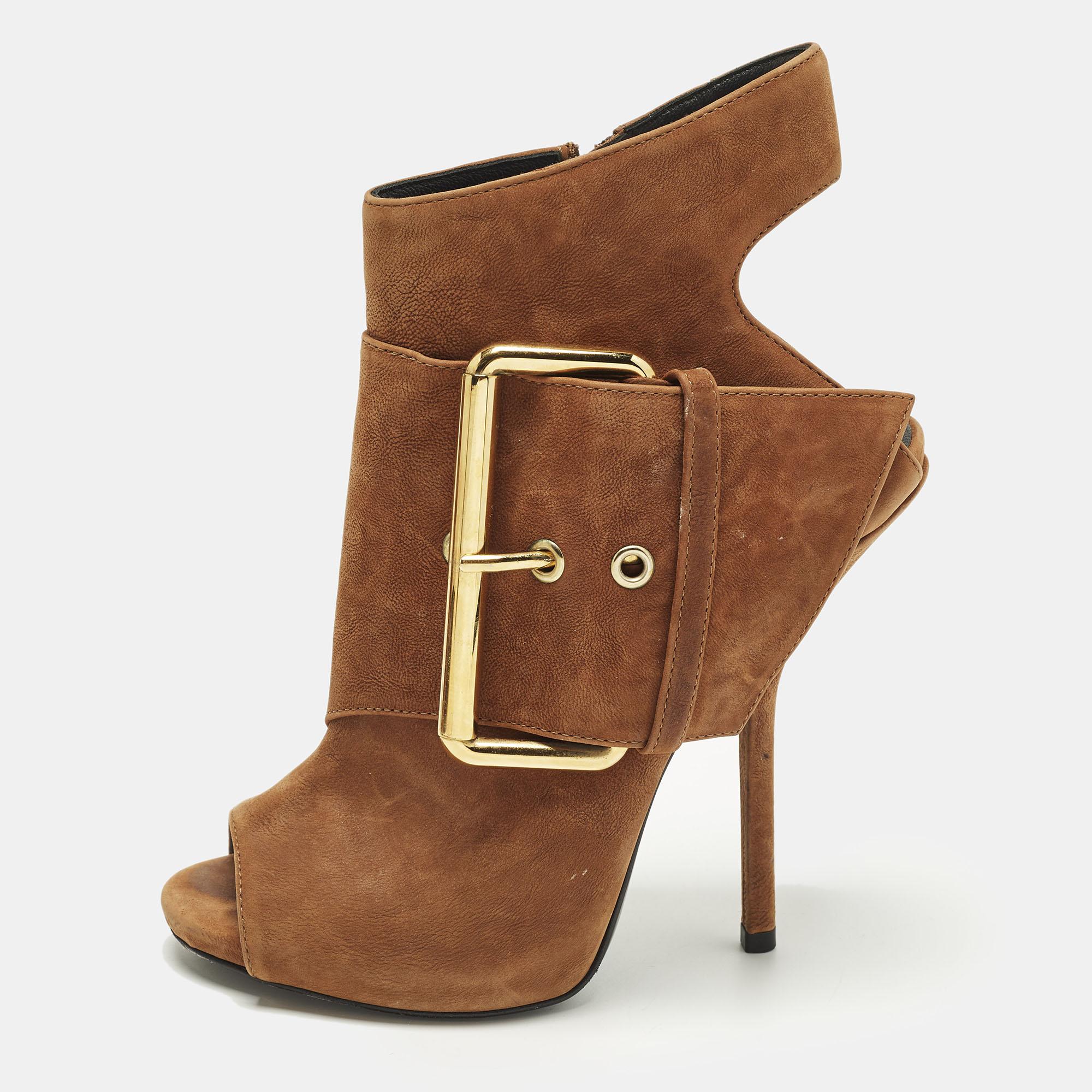 Giuseppe Zanotti Size Brown Nubuck Leather Buckle Detail Ankle Length Boots
Giuseppe Zanotti Size Brown Nubuck Leather Buckle Detail Ankle Length Boots