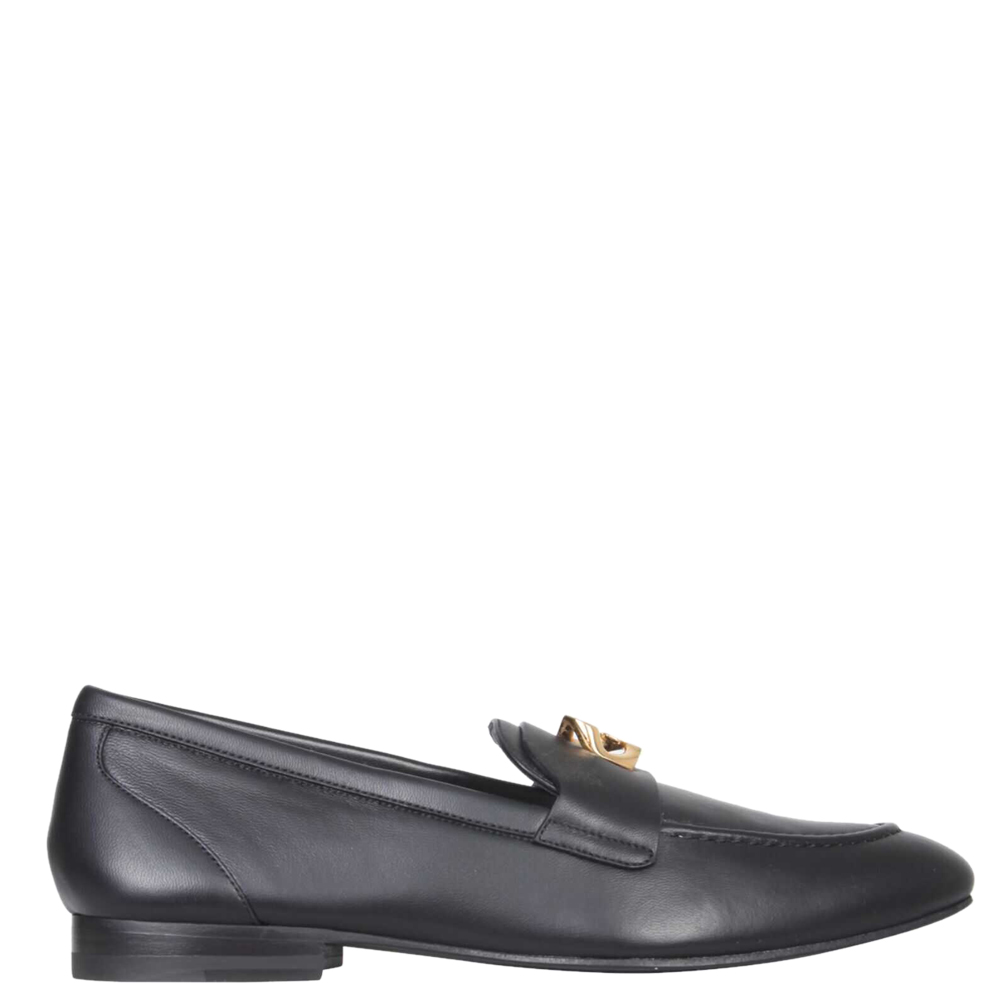 Givenchy Black Leather G Chain Loafers Size IT 36