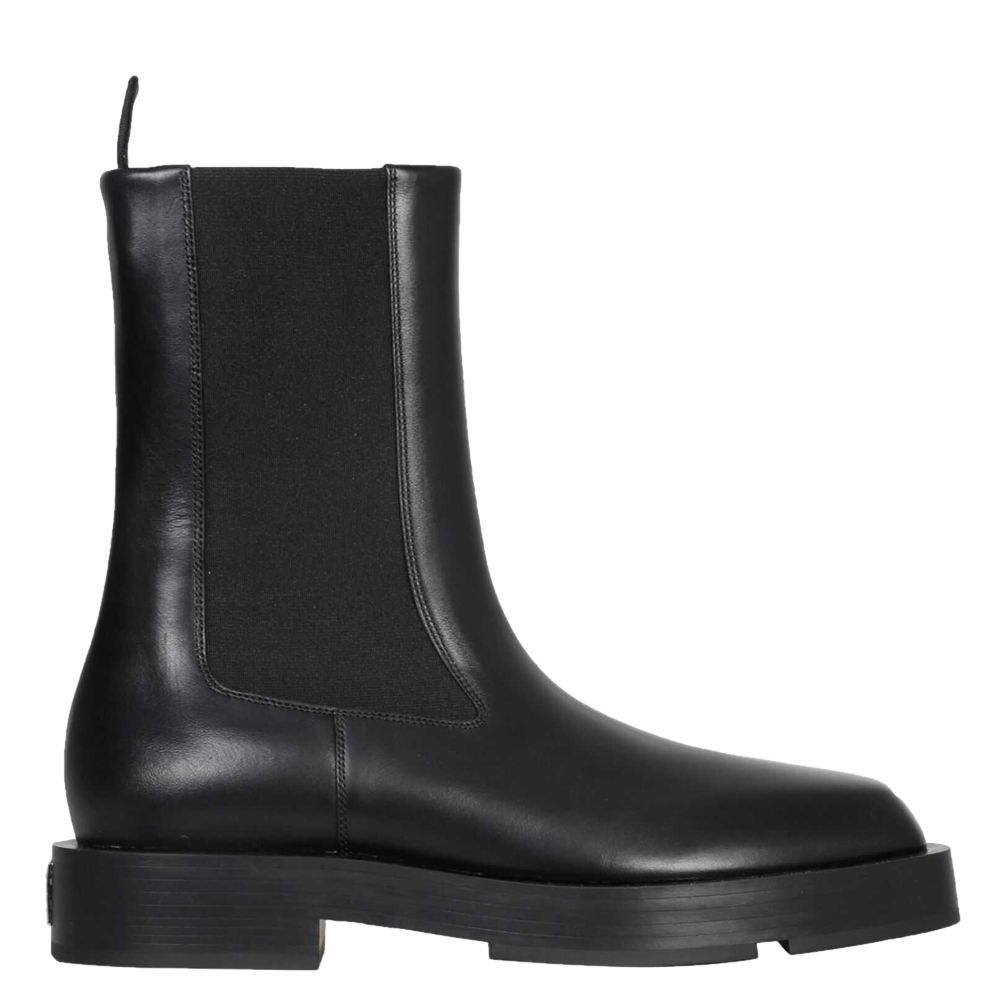 Givenchy Black Calfskin Leather Chelsea Boots Size IT 38