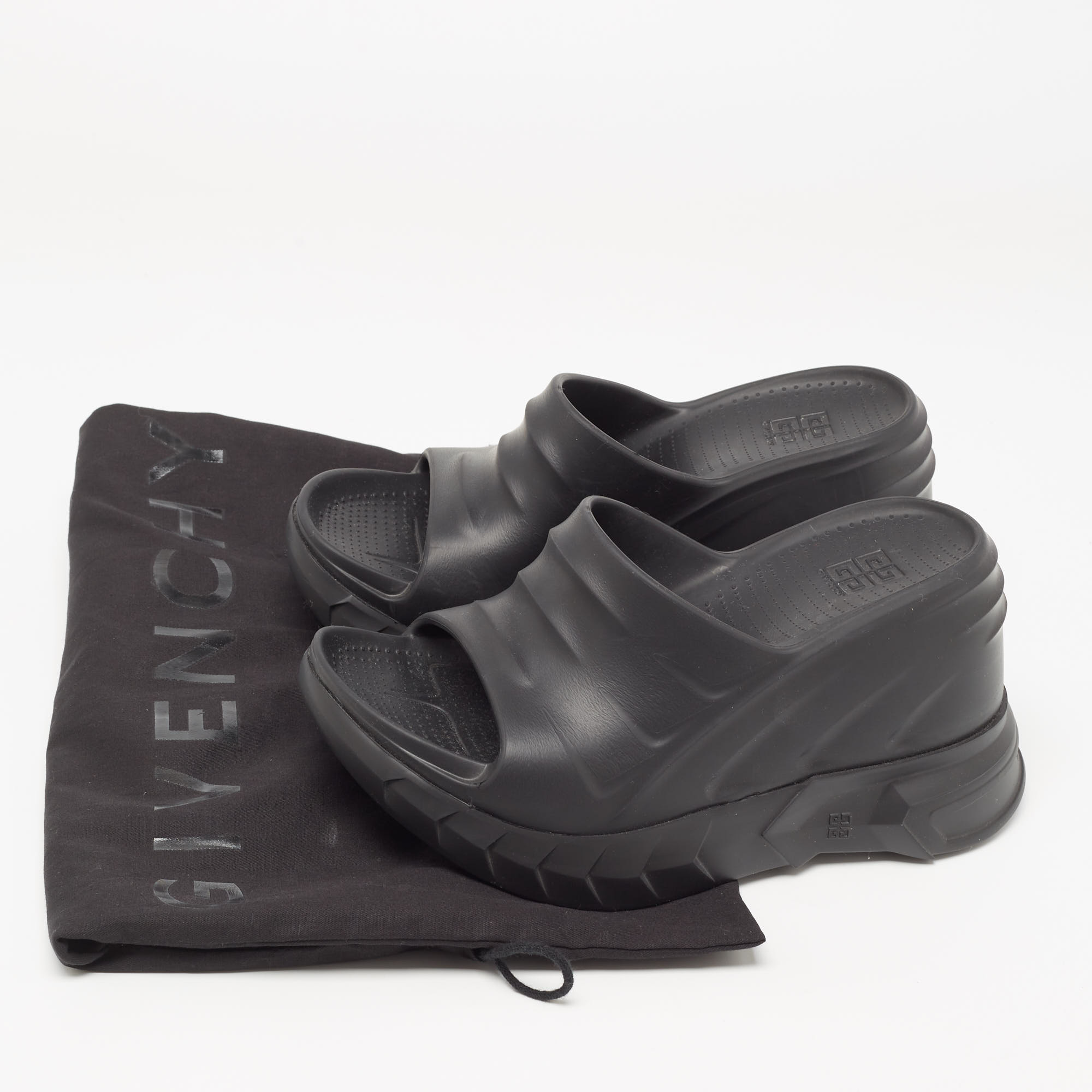 Givenchy Black Rubber Marshmellow Sandals Size 36