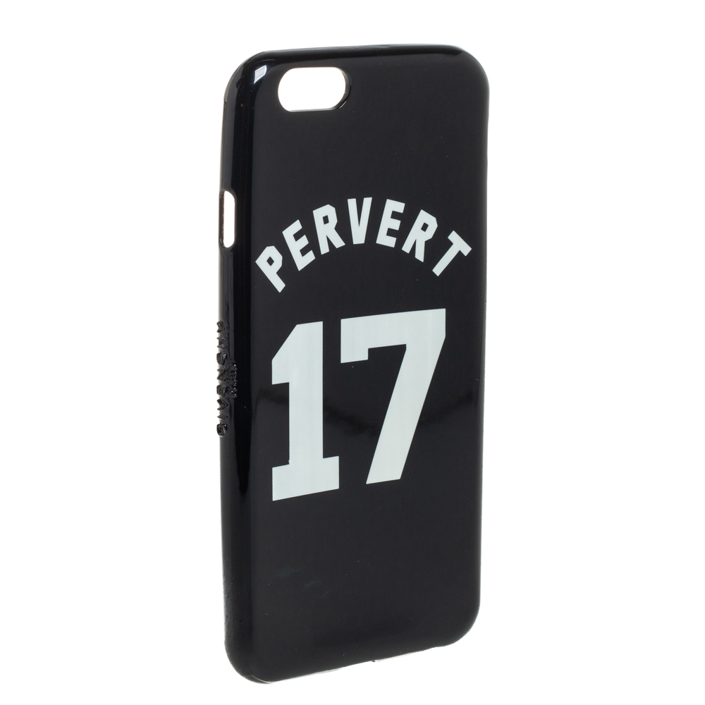 Givenchy Black Plastic Pervert 17 Print IPhone 6 Case