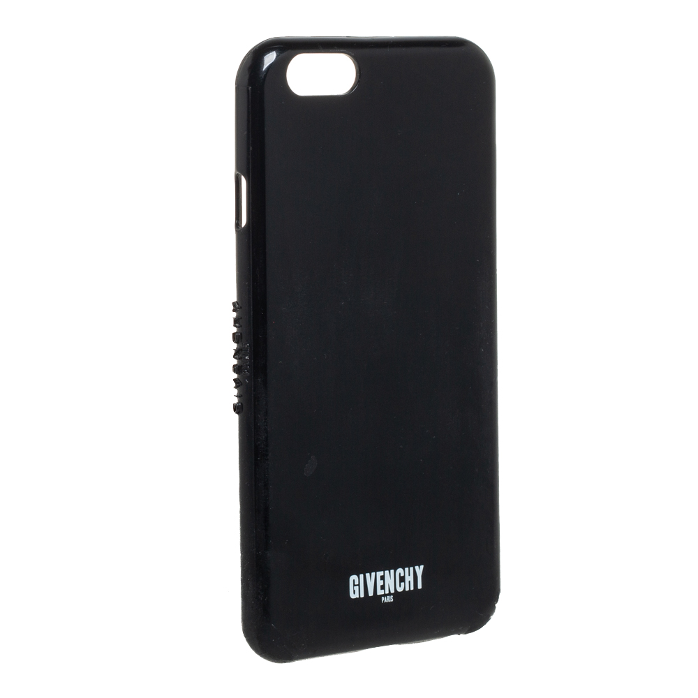 Givenchy Black Plastic Logo Print IPhone 6 Case