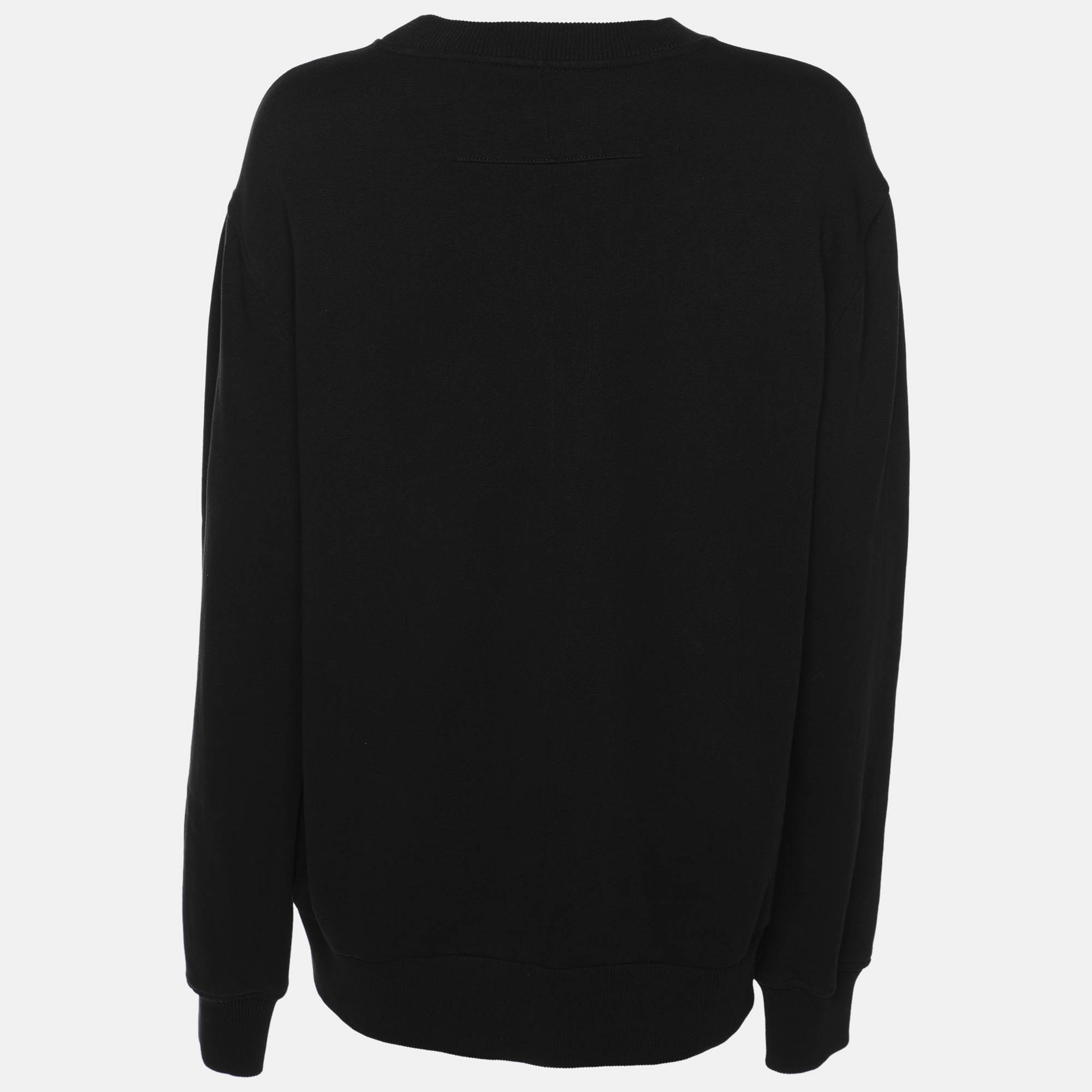 Givenchy Black Cotton Madonna Sweatshirt M