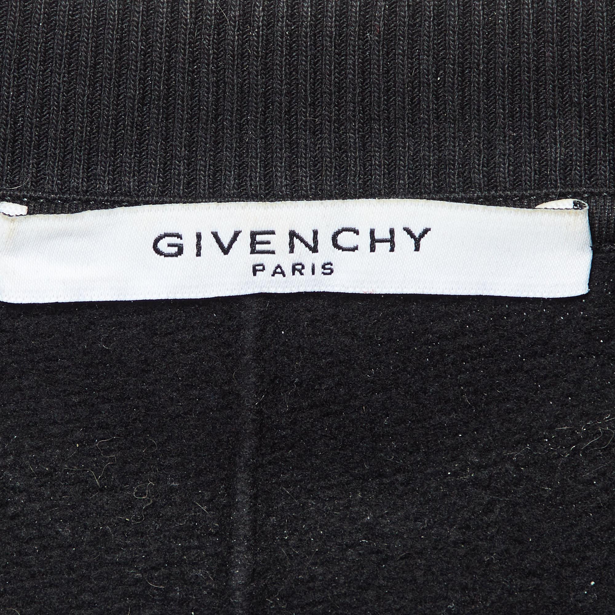 Givenchy Black Printed Cotton Sweatshirt XS