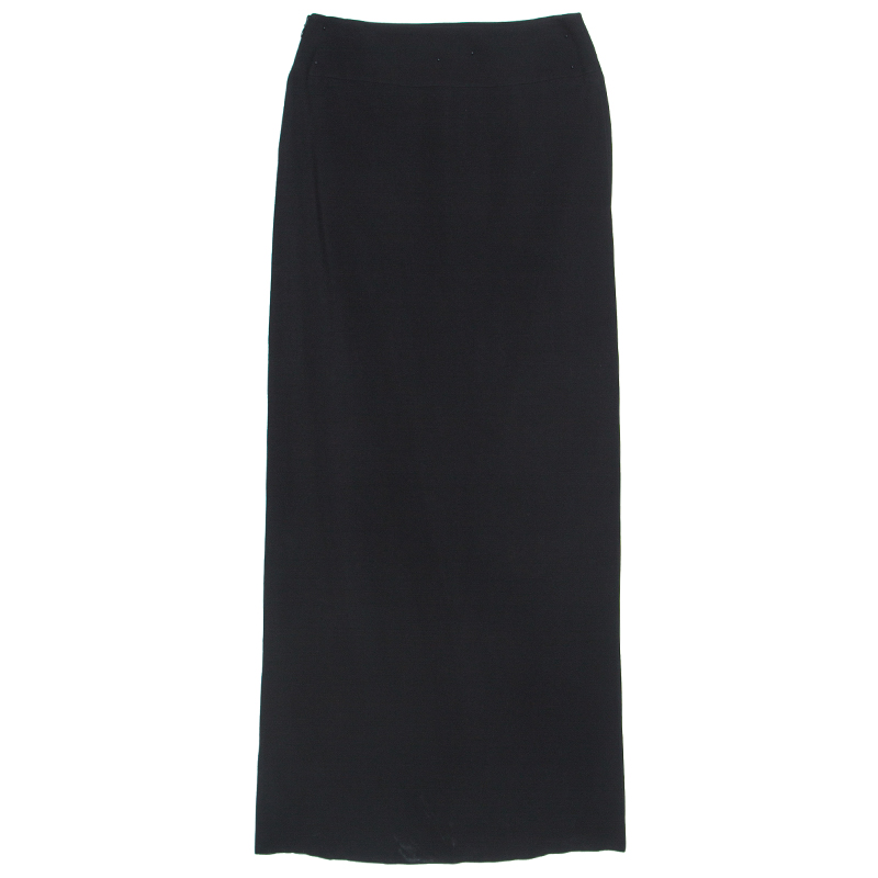 

Givenchy Black Crepe Asymmetric Pencil Skirt