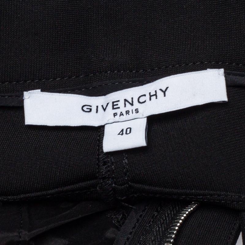 Givenchy Black Knit Skinny Leggings M
