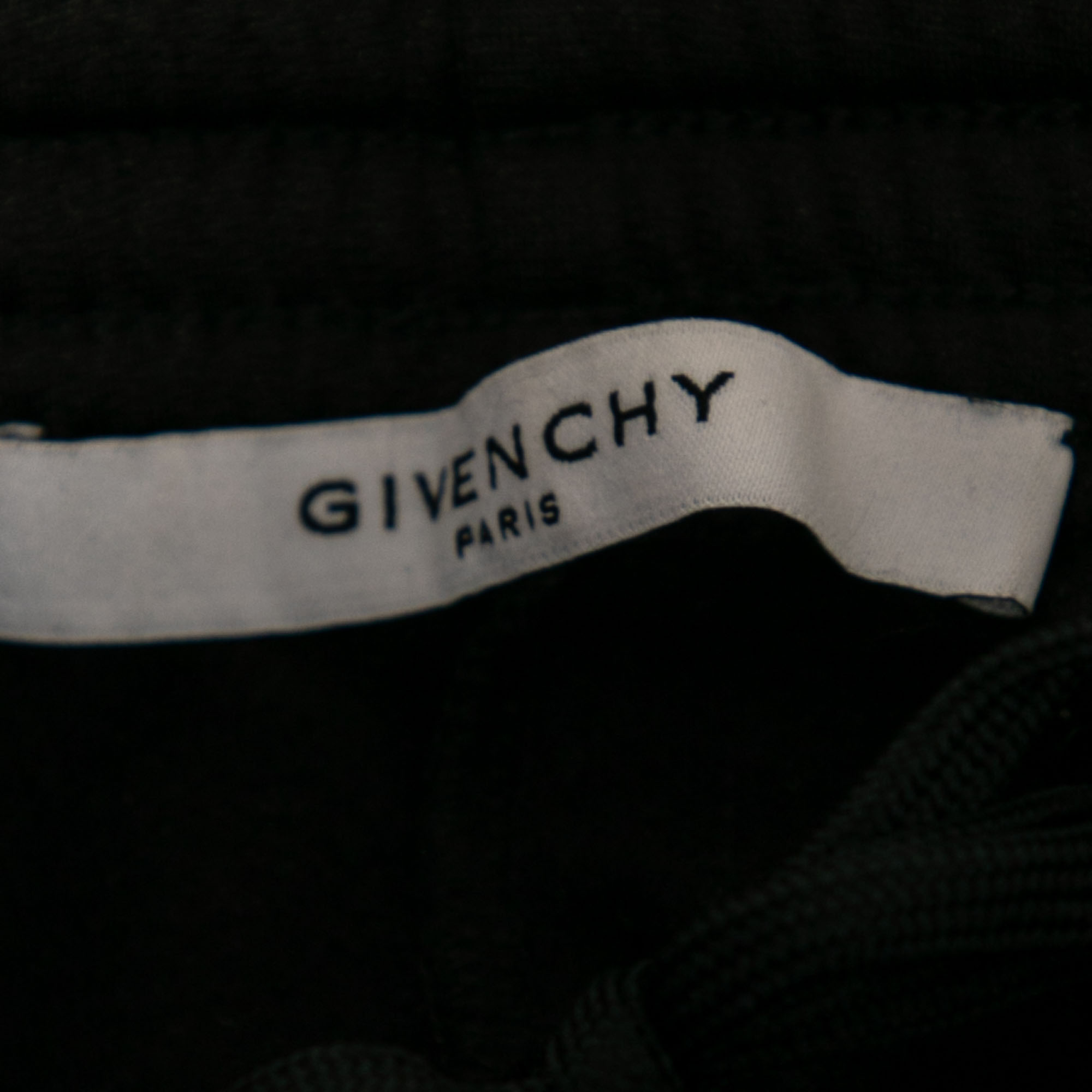 Givenchy Black Jersey Logo Tape Trimmed Joggers S