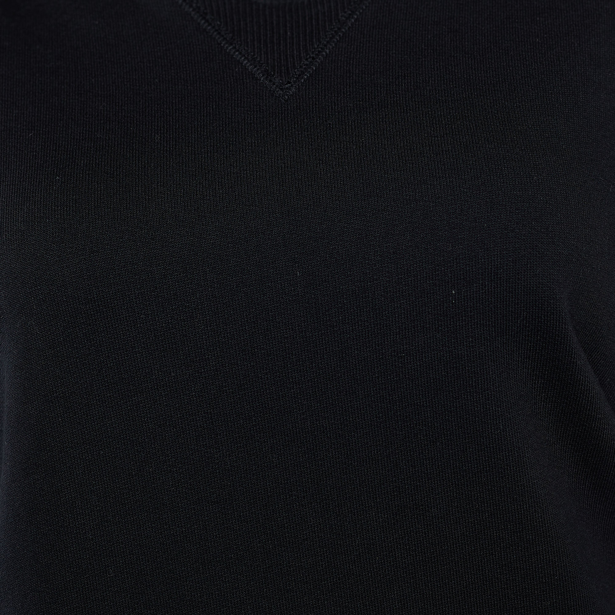 Givenchy Black Cotton Eye Embroidered Cold Shoulder Shift Dress M