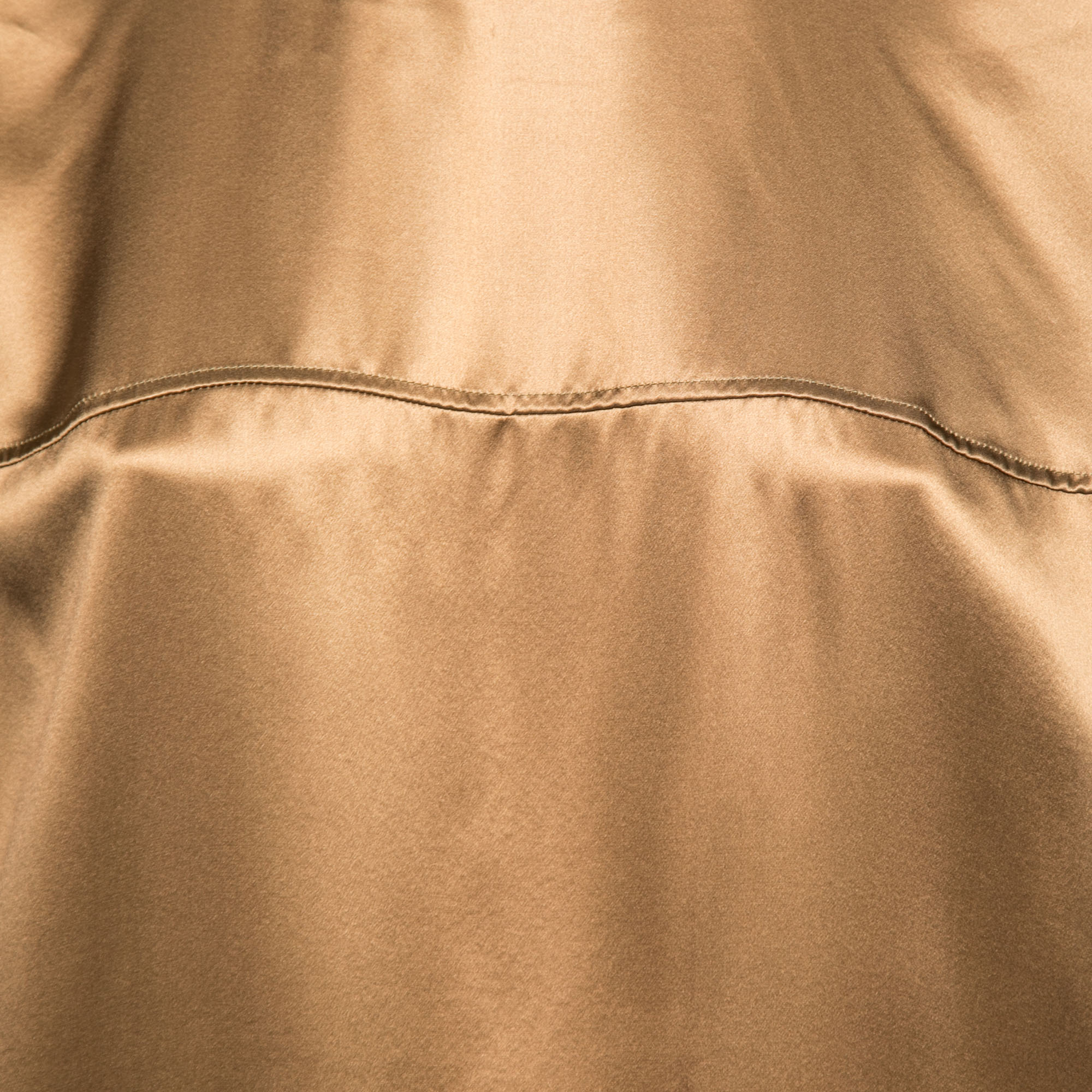 Givenchy Brown Satin Silk Crewneck Oversized Tunic M