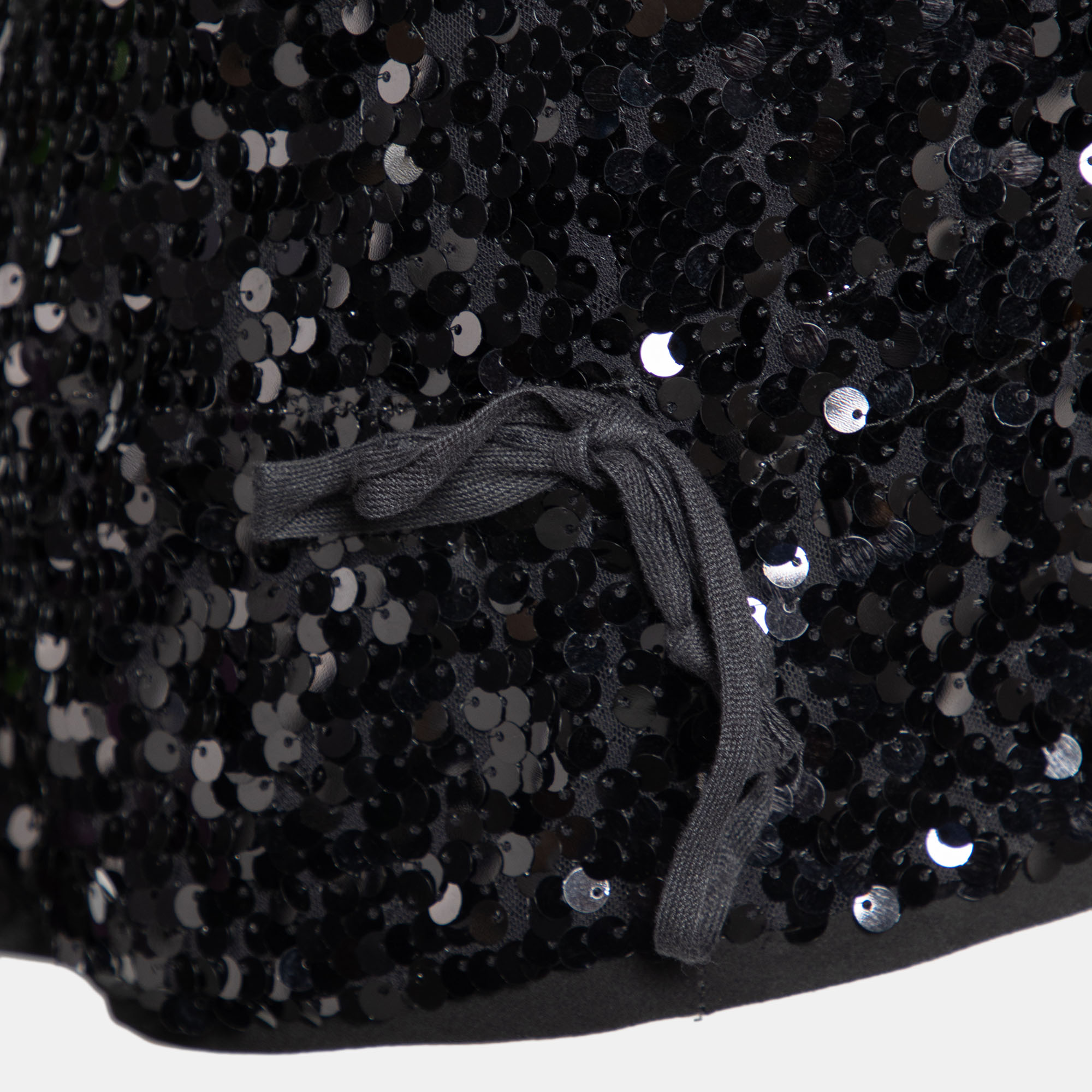 Givenchy Black Sequin Embellished Chiffon Top S