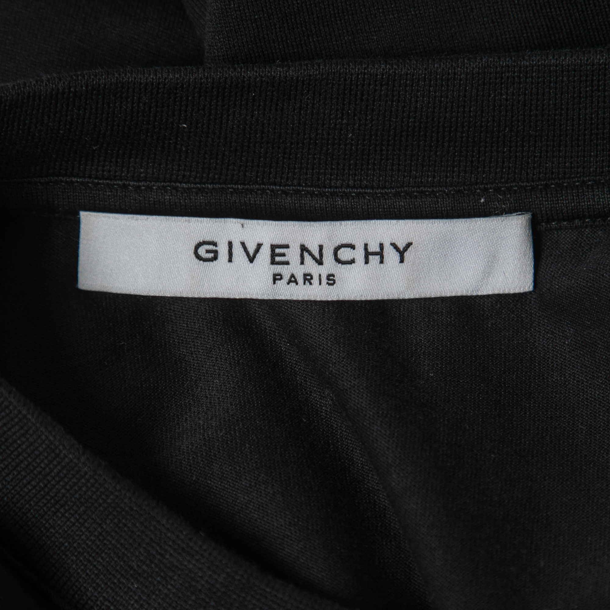 Givenchy Black Cotton Logo Patch Crew Neck Short Sleeve T-Shirt S