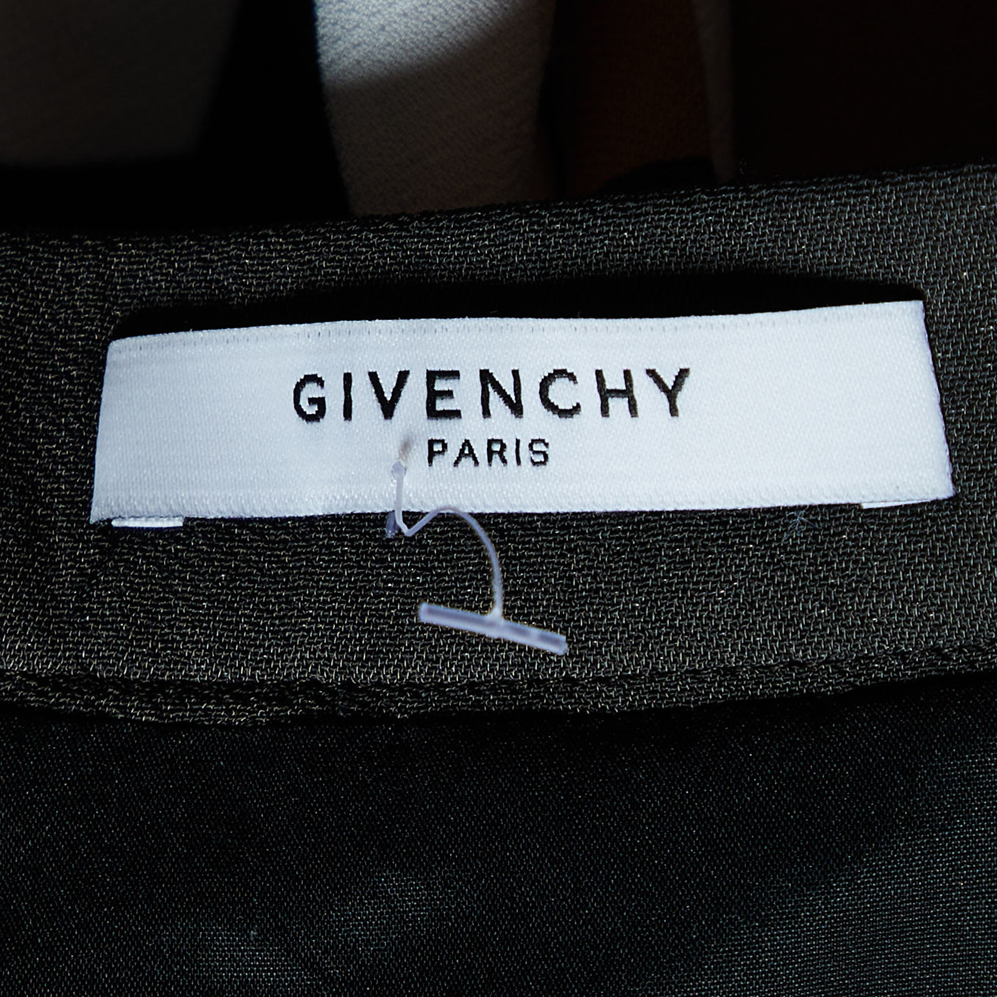 Givenchy Brown Geometric Printed Crepe Pencil Skirt L