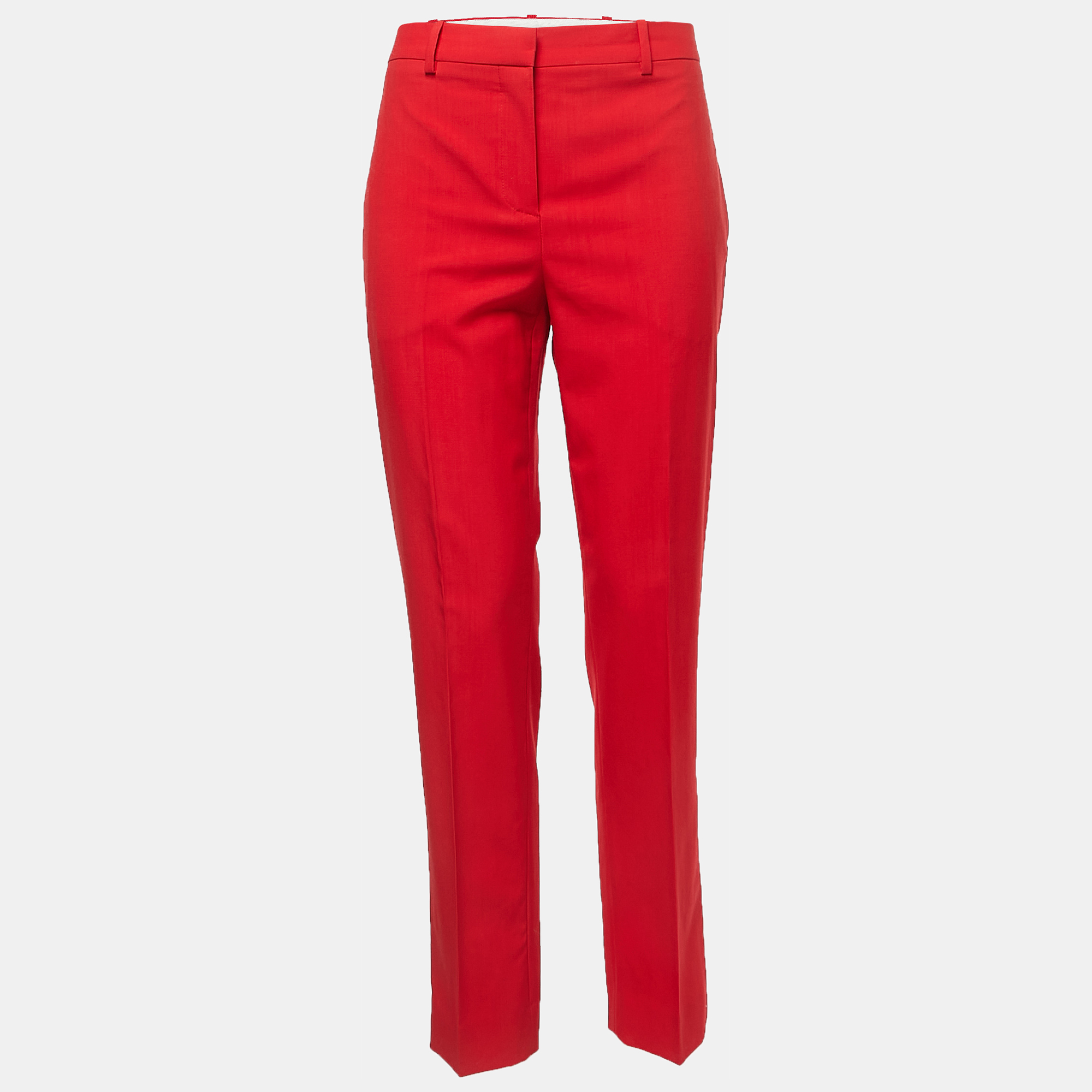 Givenchy Red Wool Tailored Trousers S