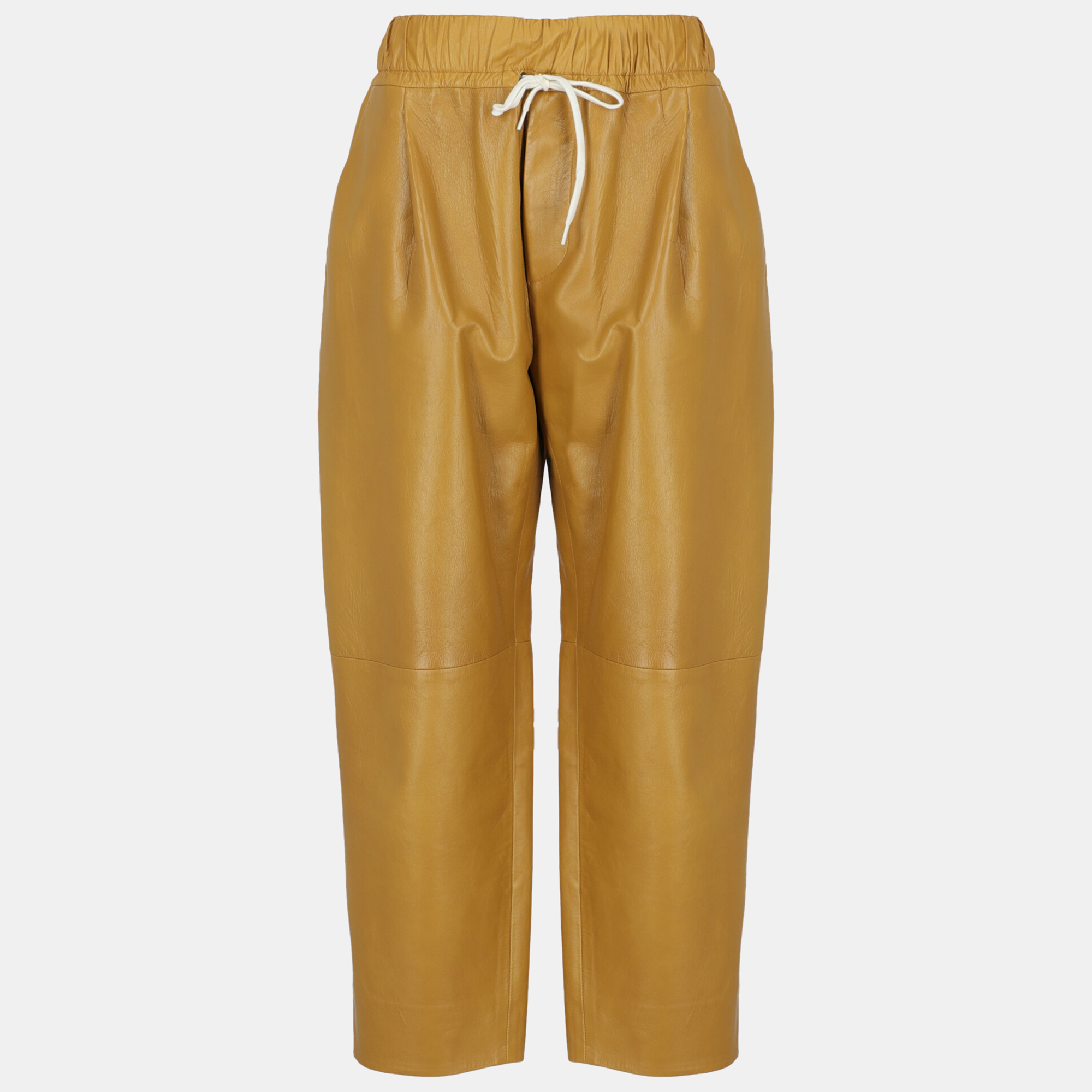Givenchy  Women's Leather Trousers - Camel Color - S