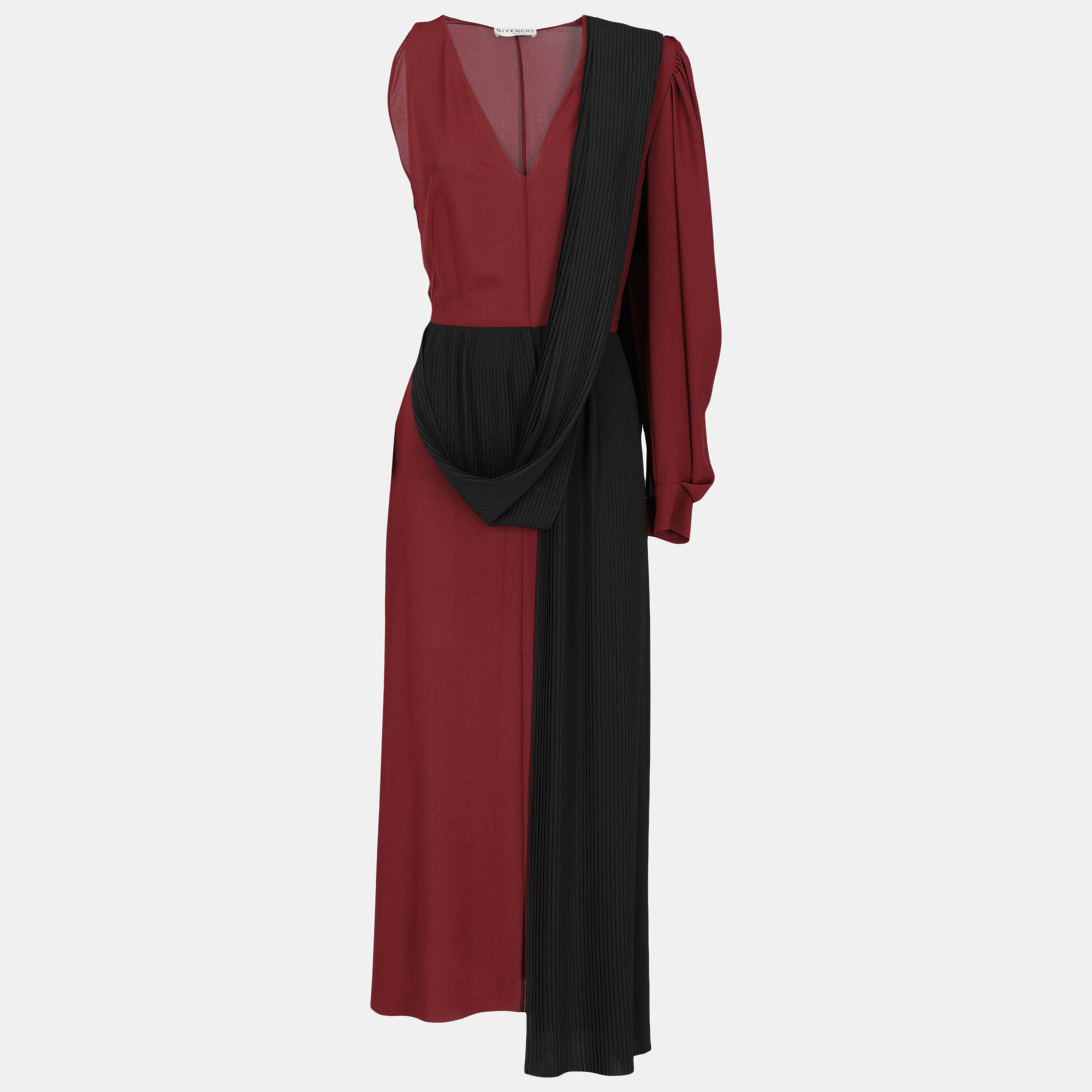 Givenchy  Women's Synthetic Fibers Midi Dress - Black - S