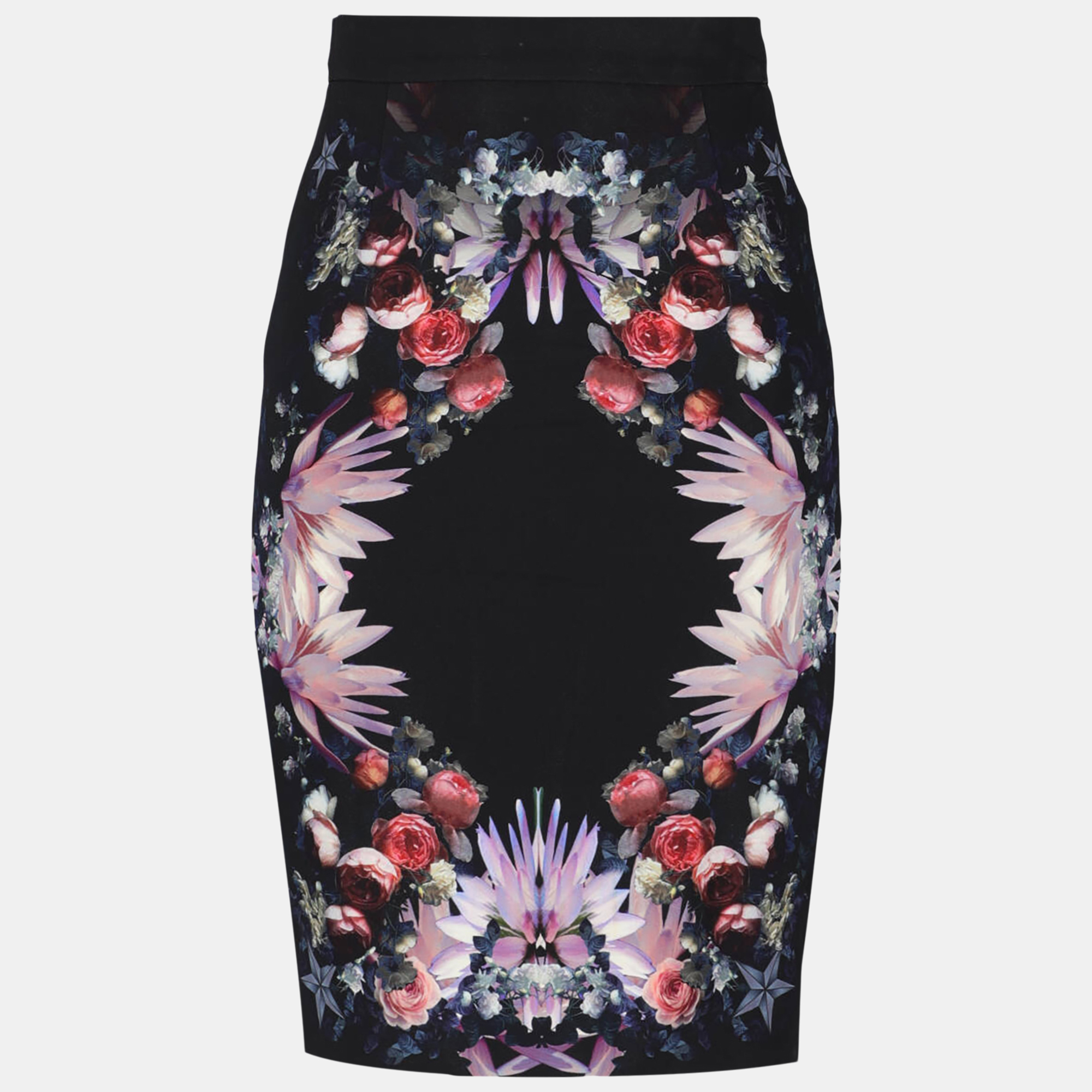 Givenchy  Women's Synthetic Fibers Midi Skirt - Black - S
